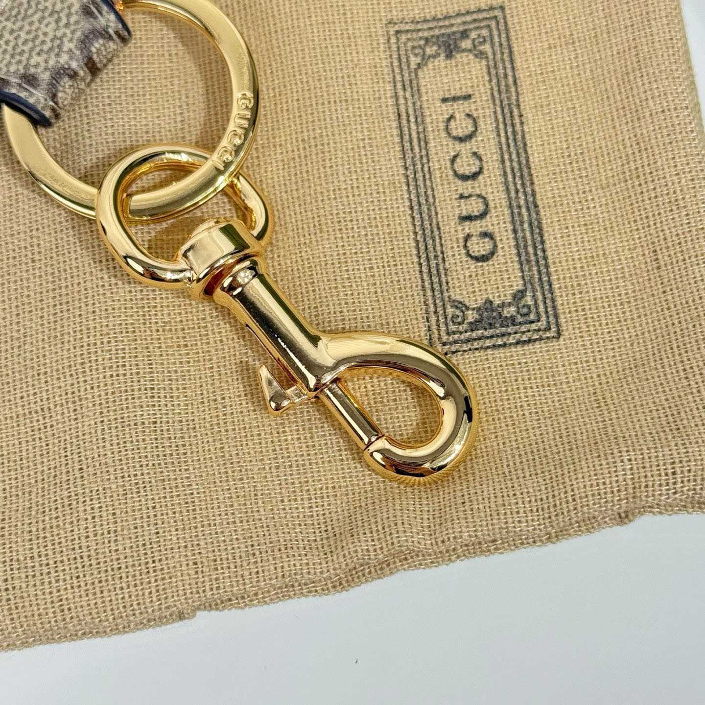 Gucci GG Keychain With Double G  - FashionPlug