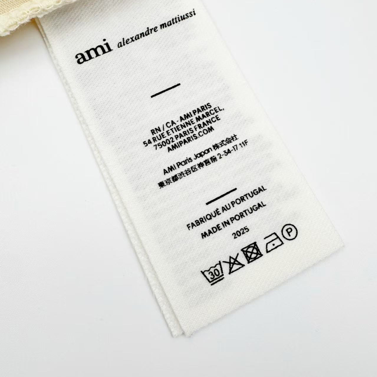 AMI Paris White Cotton Ami De Coeur T-shirt - FashionPlug