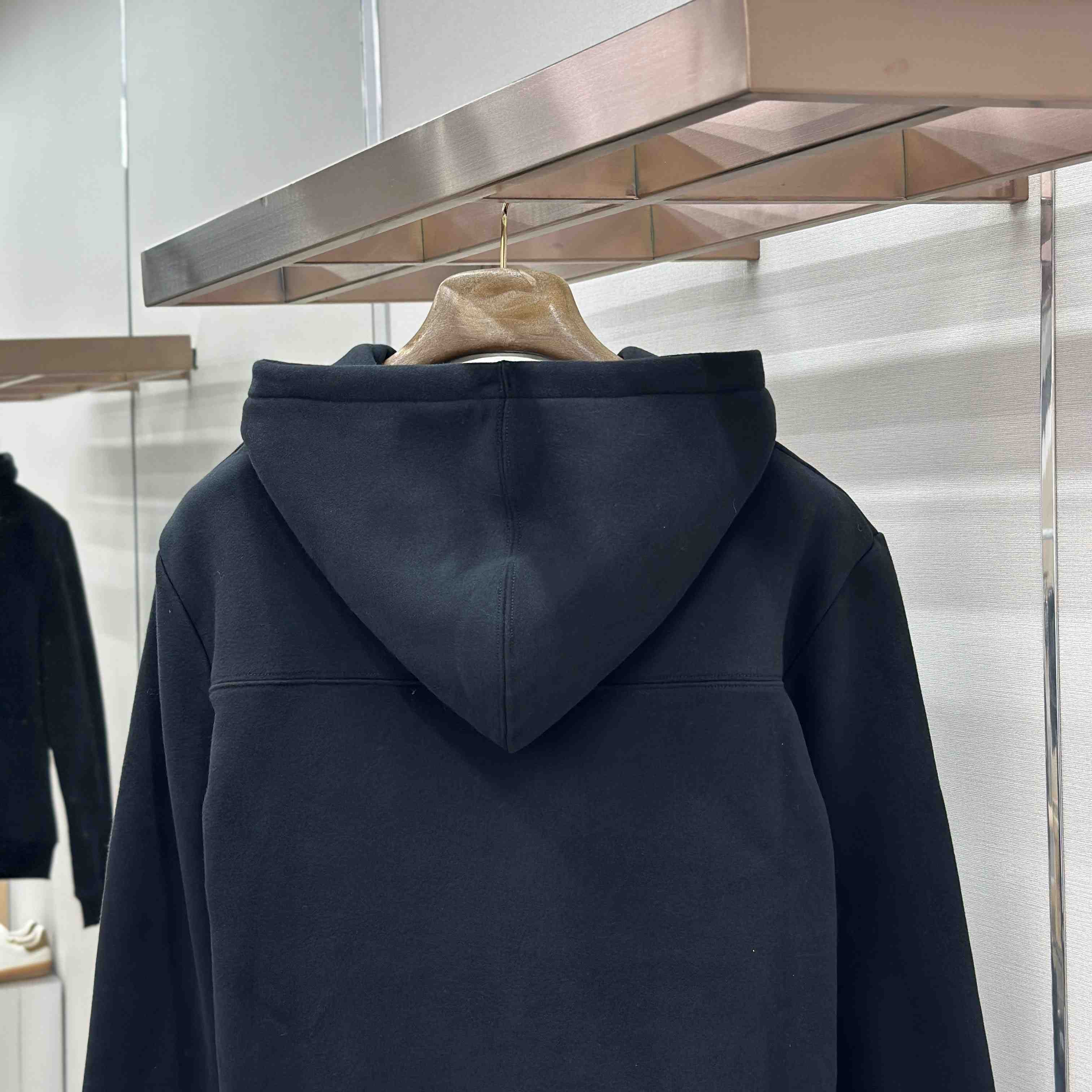 Saint Laurent Scipt Logo Hoodie 'Noir/Naturel' - FashionPlug