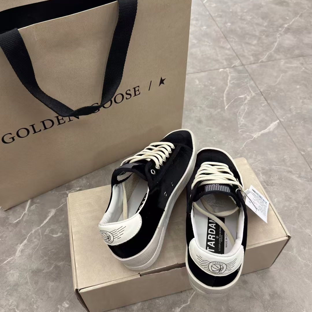 Golden Goose Exclusive Haus Of Dreamers Stardan in Velvet | White x Black - FashionPlug