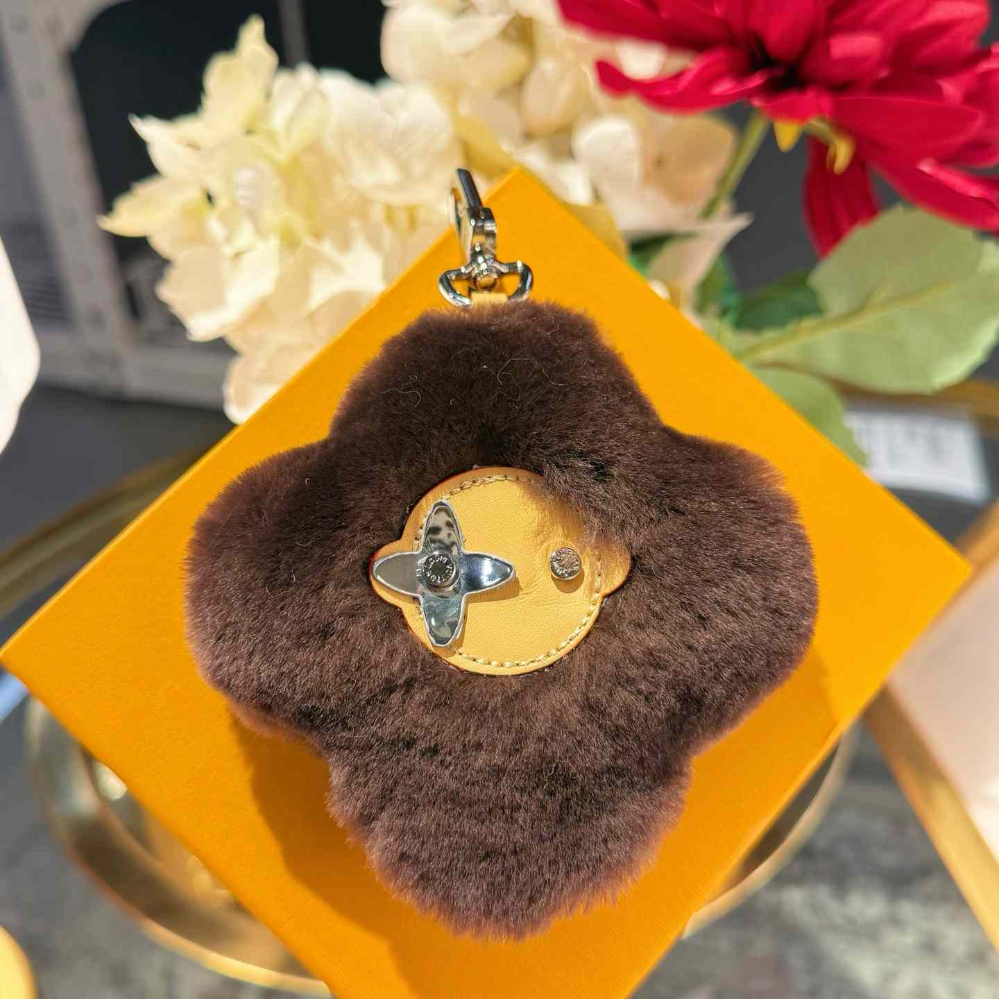 Louis Vuitton Vivienne Shearling Bag Charm   - FashionPlug