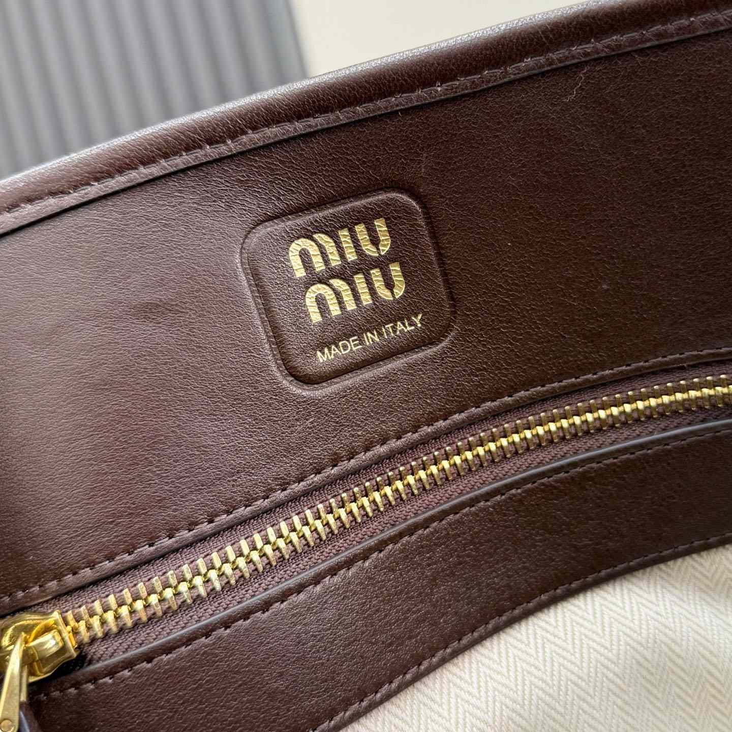 Miu Miu Aventure Nappa Leather Bag 5BA292 - FashionPlug