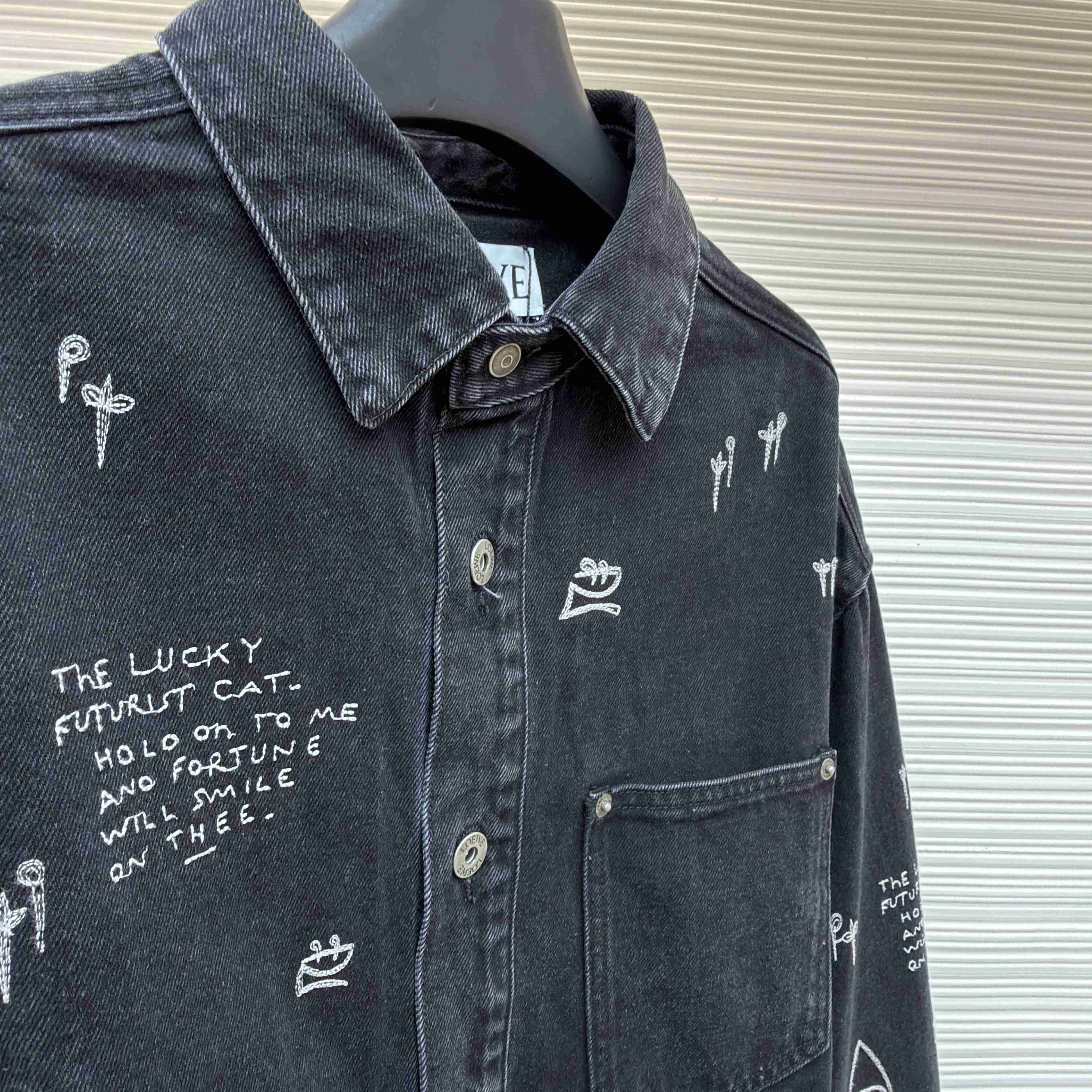 Loewe Overshirt In Denim - FashionPlug