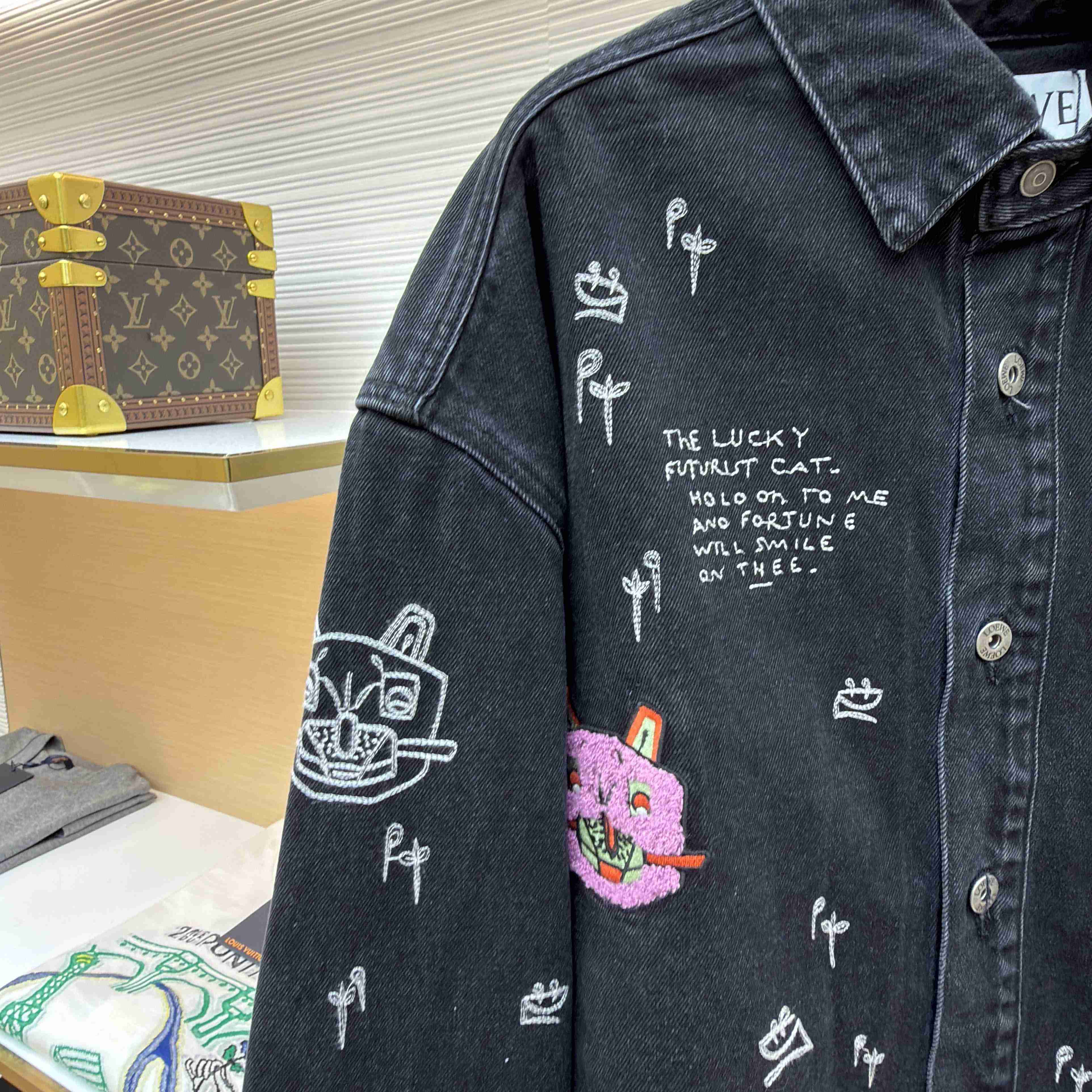 Loewe Overshirt In Denim - FashionPlug