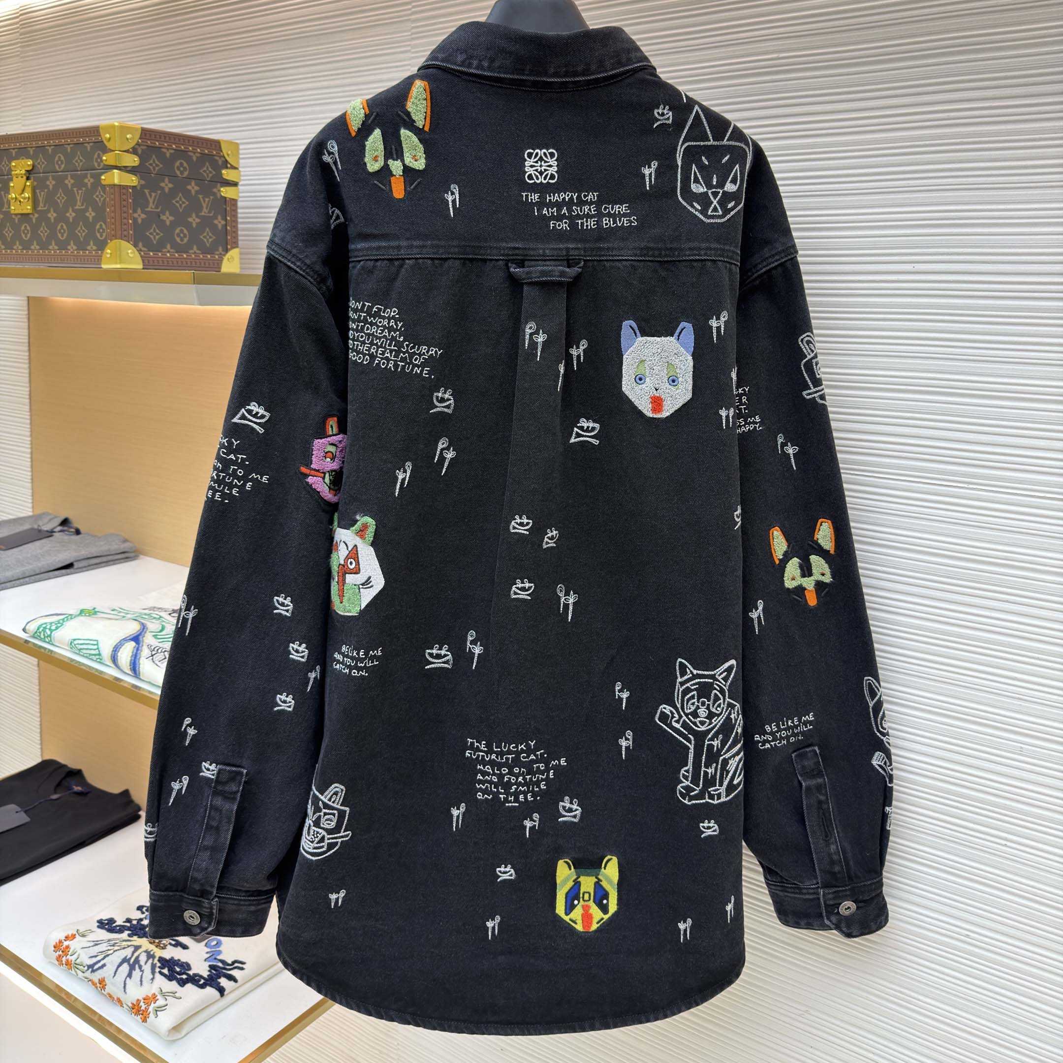 Loewe Overshirt In Denim - FashionPlug