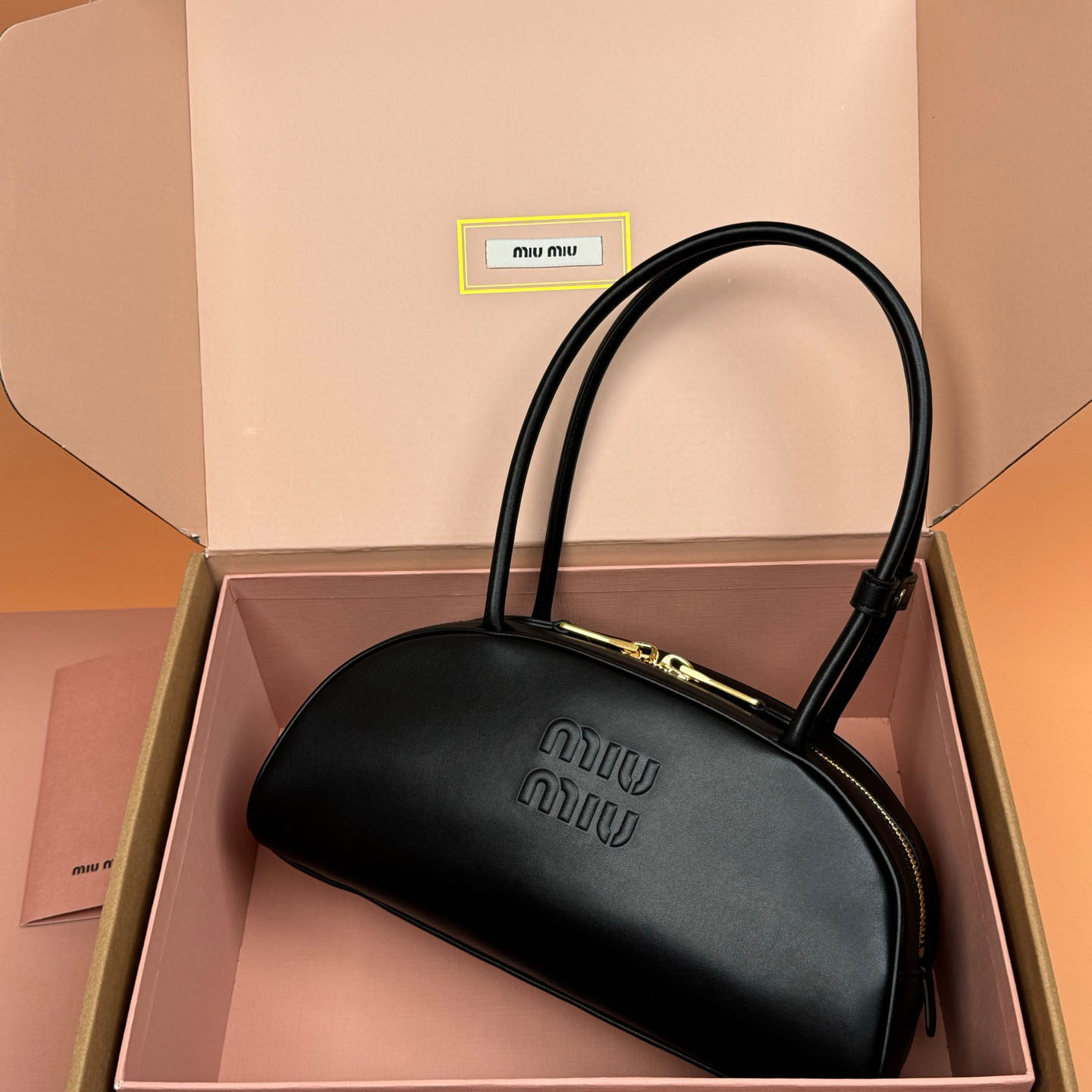 Miu Miu Beau Leather Bag - FashionPlug