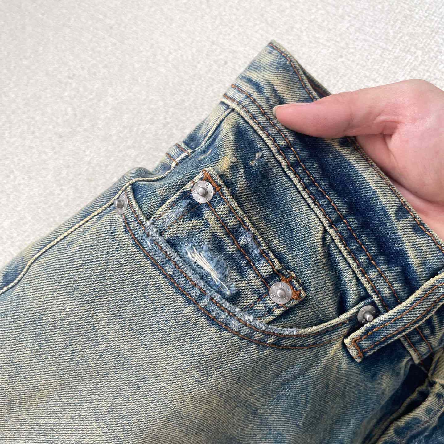 Enfants Riches Déprimés Corpse Pose Jeans 'Yellow Tint' - FashionPlug