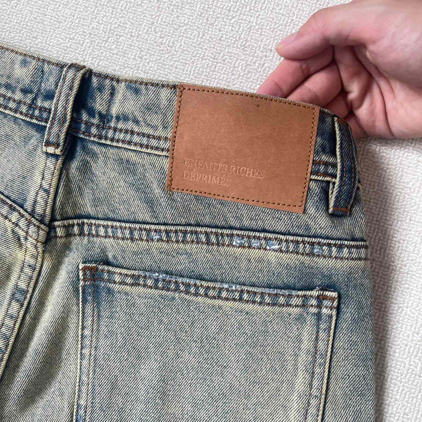 Enfants Riches Déprimés Corpse Pose Jeans 'Yellow Tint' - FashionPlug