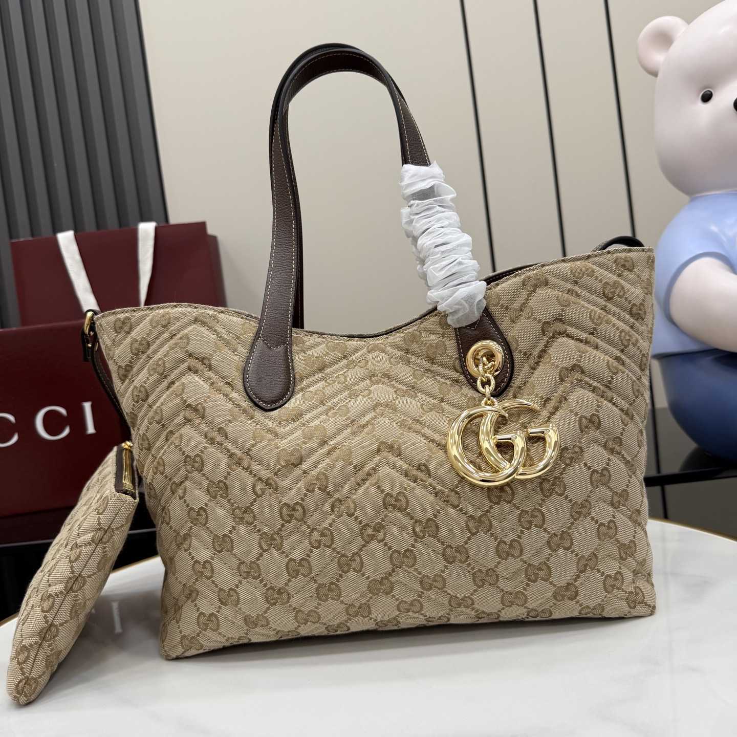 Gucci GG Marmont Medium Tote Bag - FashionPlug