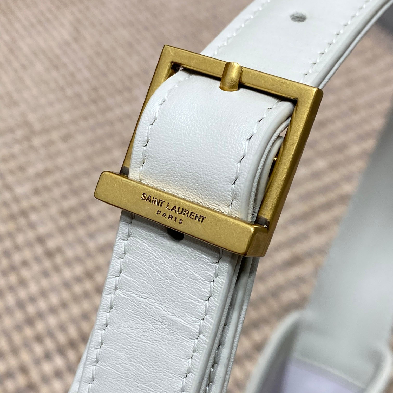 Saint Laurent Le 5 À 7 Hobo Bag 'Crema Soft' - FashionPlug