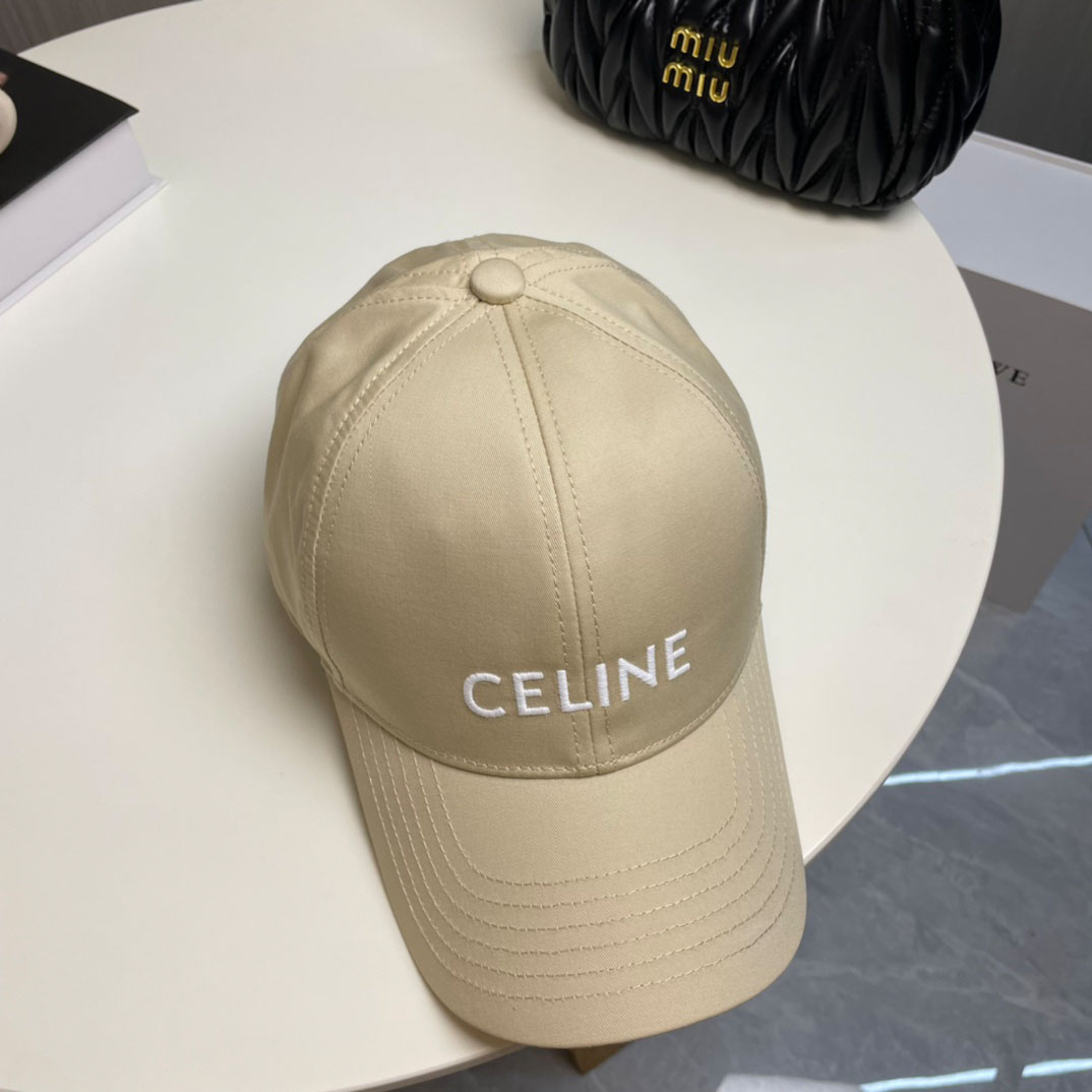 Celine Baseball Cap In Cotton - FashionPlug