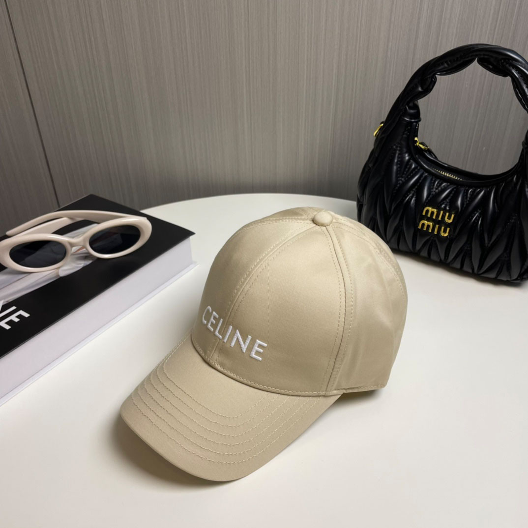 Celine Baseball Cap In Cotton - FashionPlug