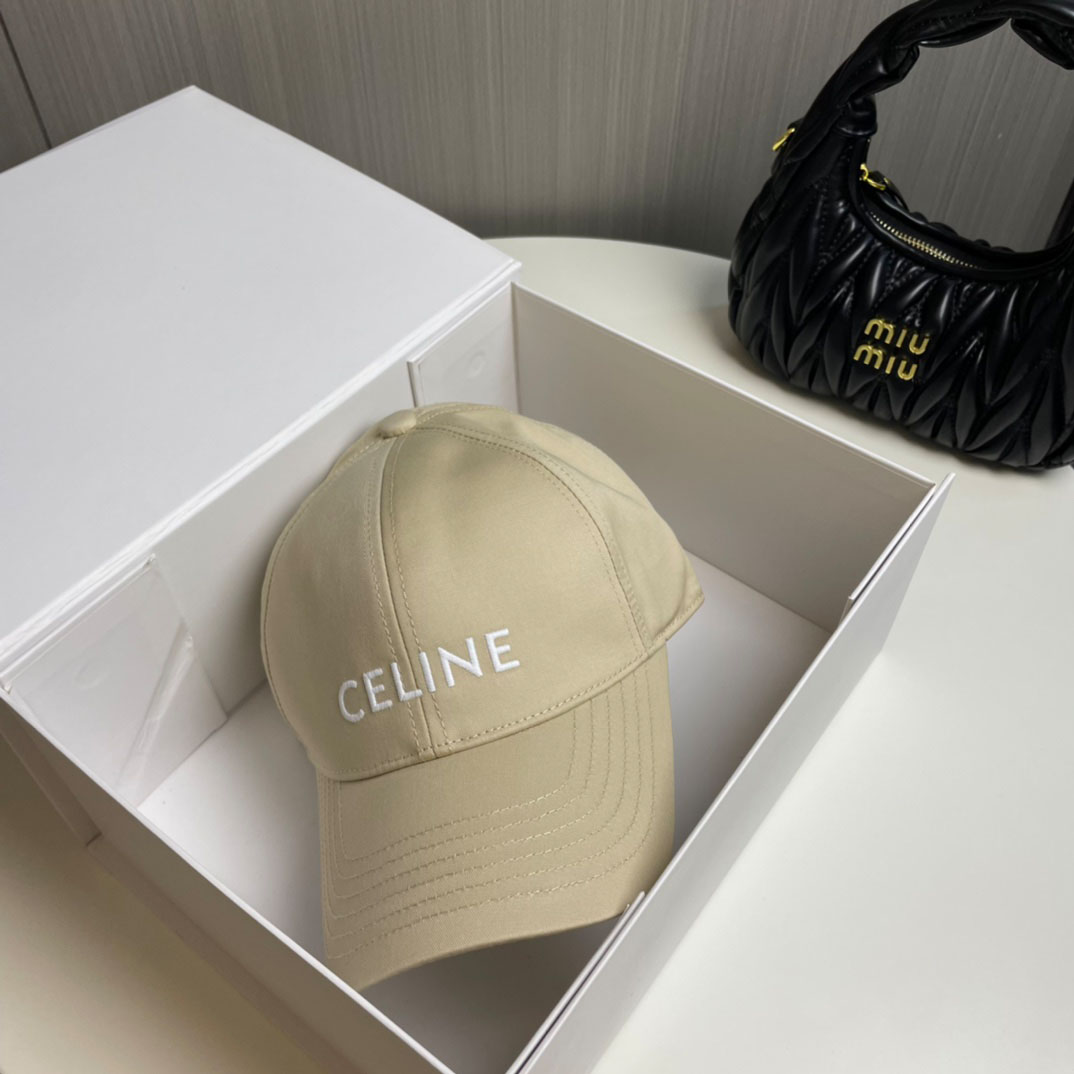 Celine Baseball Cap In Cotton - FashionPlug