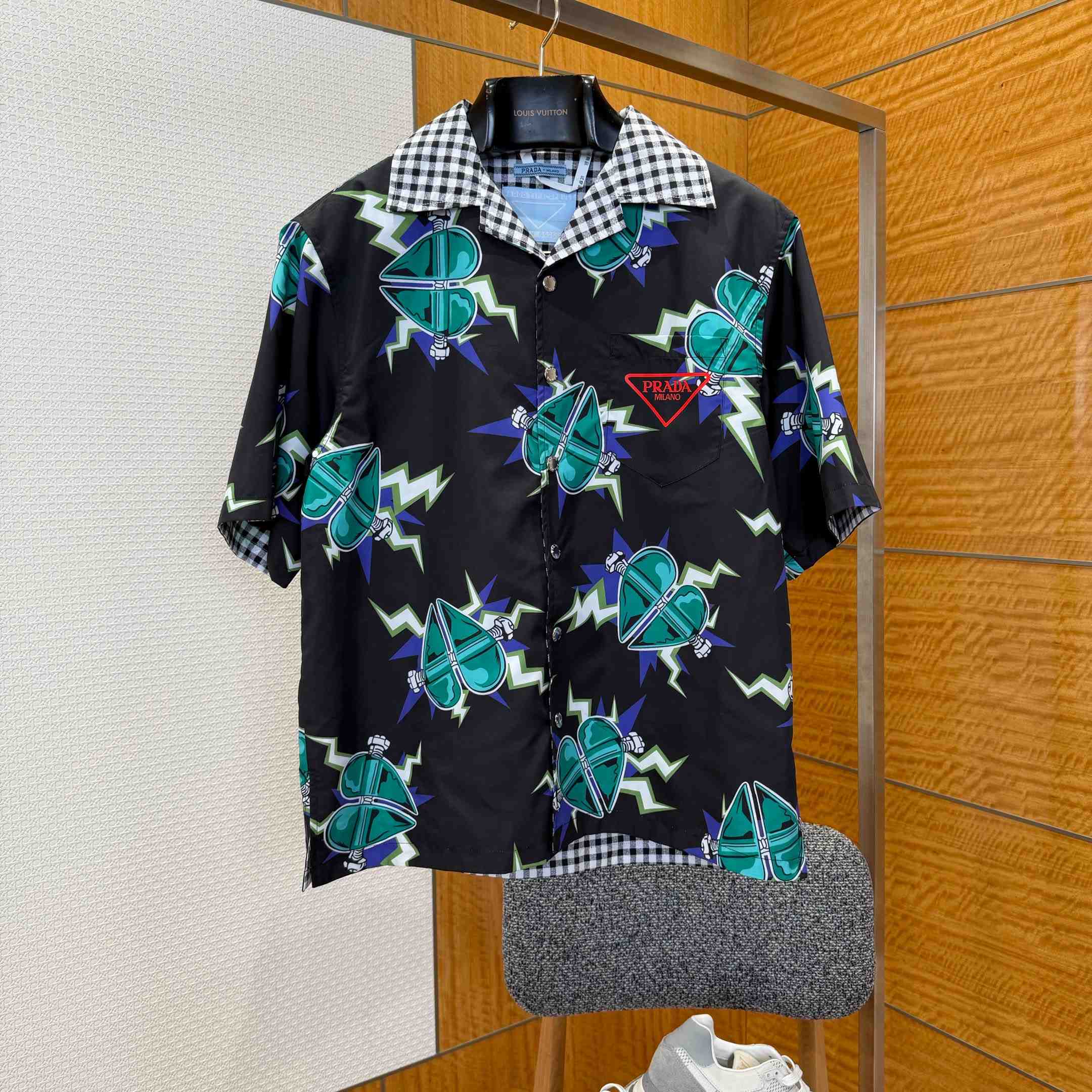 Prada Timecapsule Printed Cotton Shirt - FashionPlug