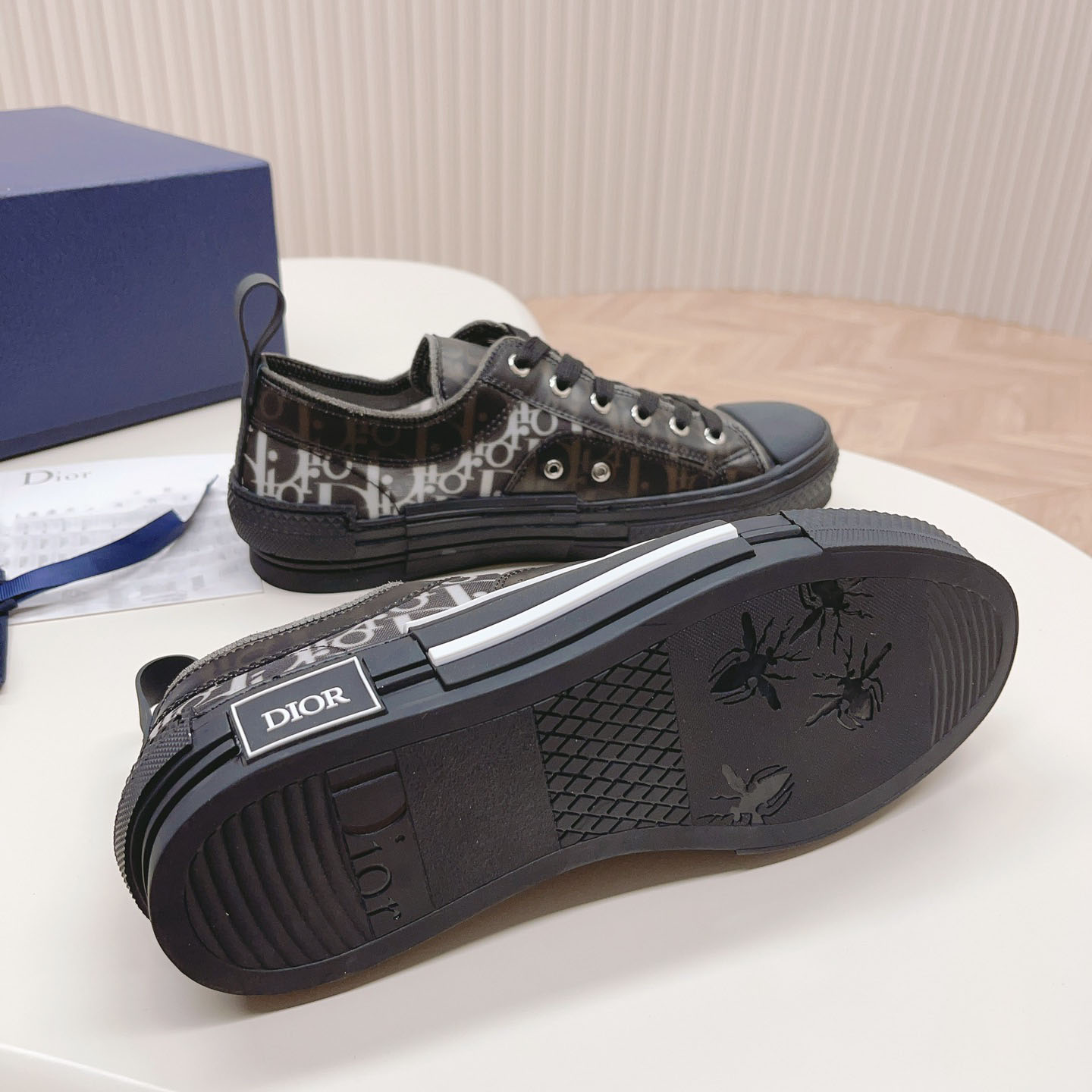 Dior B23 Low 'Dior Oblique - Black' - FashionPlug