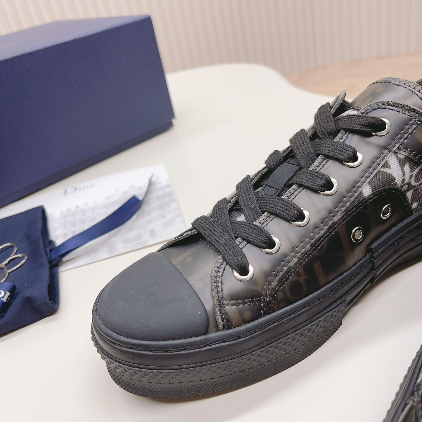 Dior B23 Low 'Dior Oblique - Black' - FashionPlug