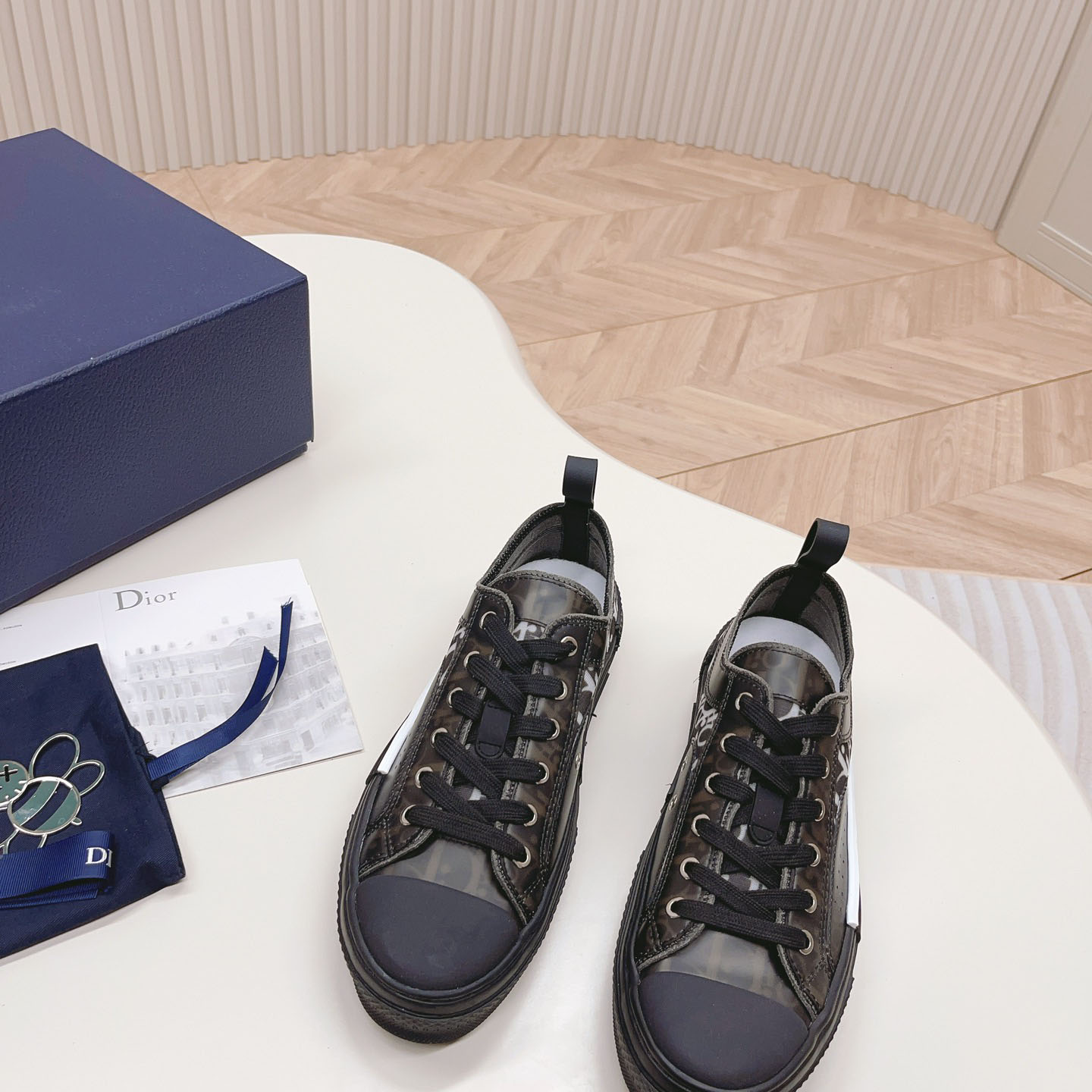 Dior B23 Low 'Dior Oblique - Black' - FashionPlug