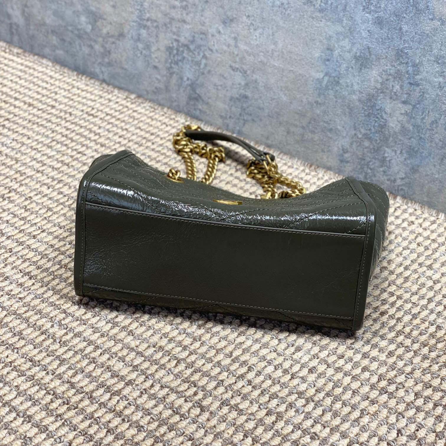 Saint Laurent Nini Small Shopping In Vintage Leather  - FashionPlug