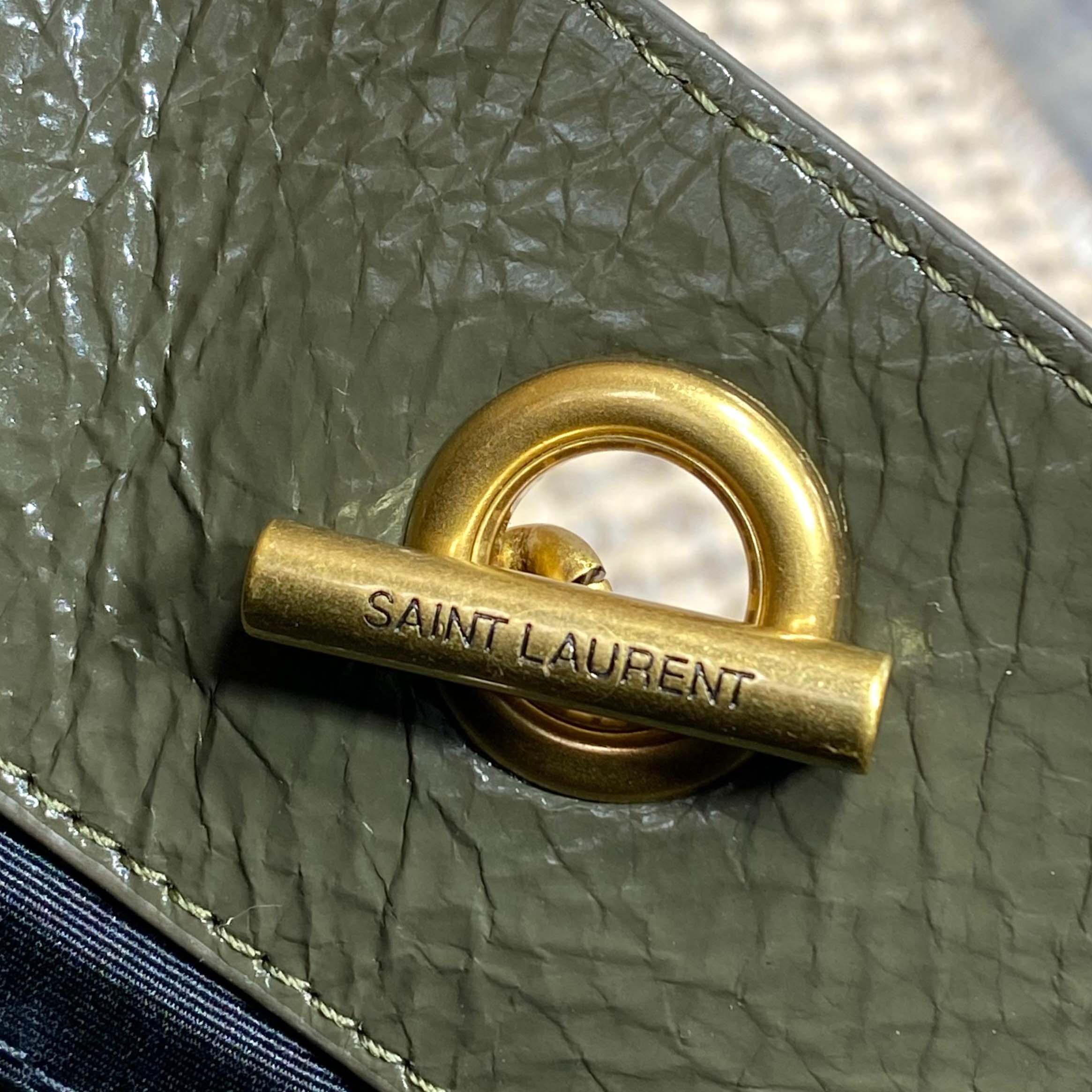 Saint Laurent Nini Small Shopping In Vintage Leather  - FashionPlug