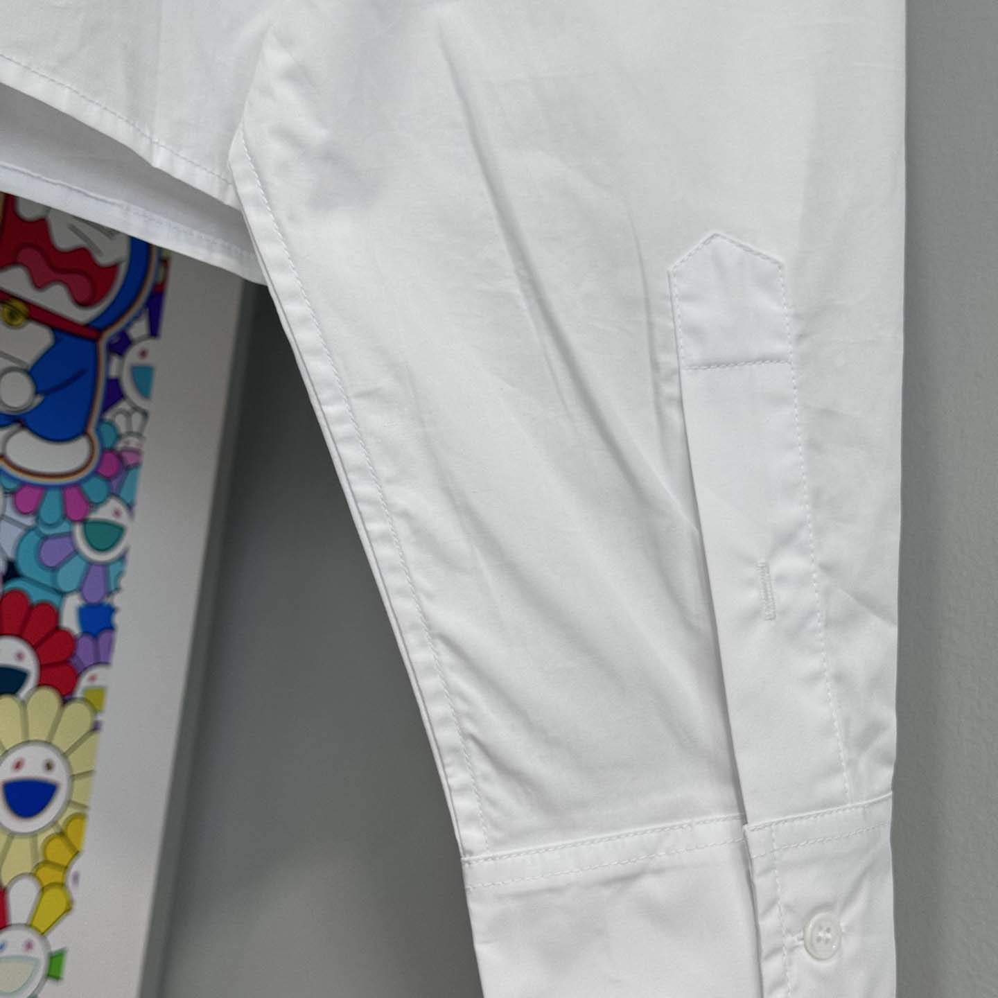 Miu Miu Logo-embroidered Cropped Poplin Shirt - FashionPlug