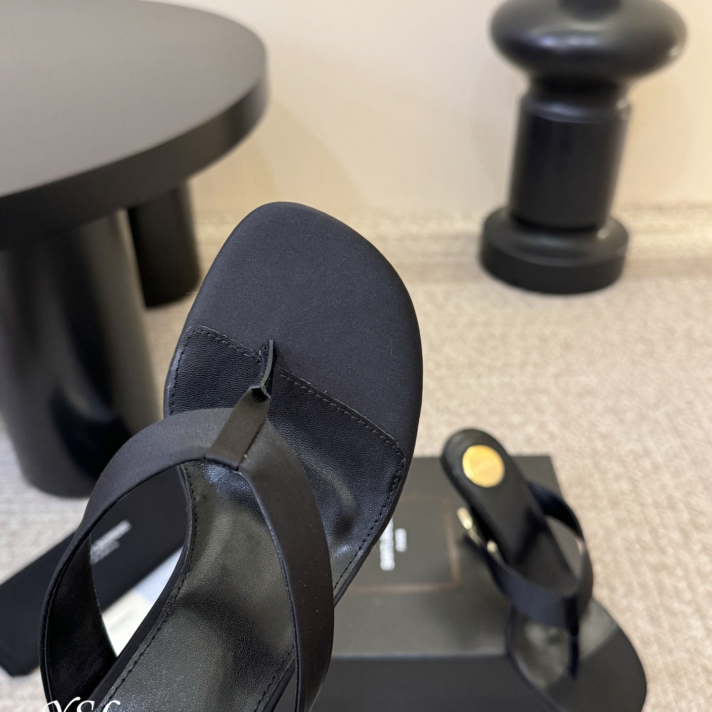 Saint Laurent OPYUM Mules In Satin  Crepe - FashionPlug