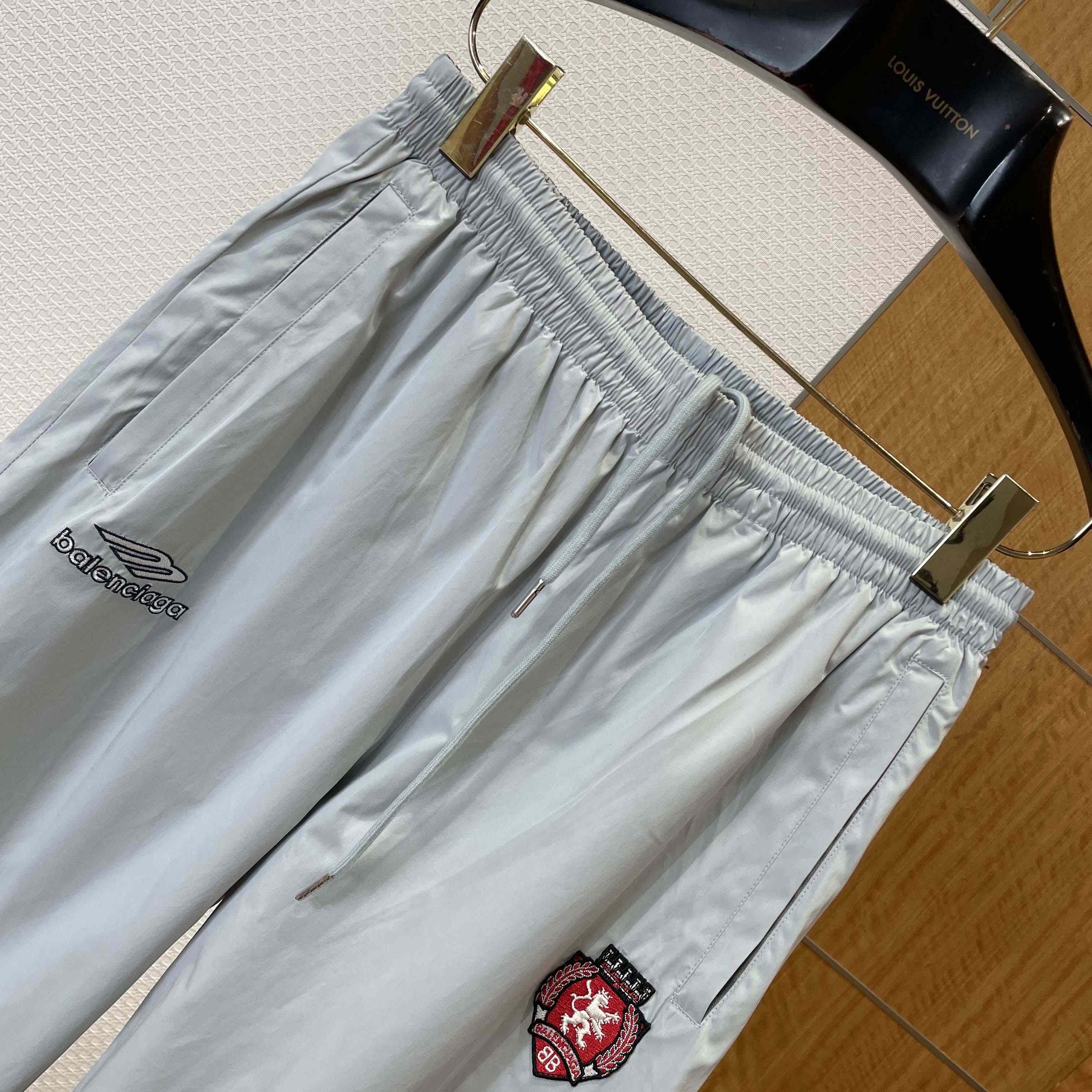 Balenciaga 3B Football Tracksuit Pants In New Grey - FashionPlug