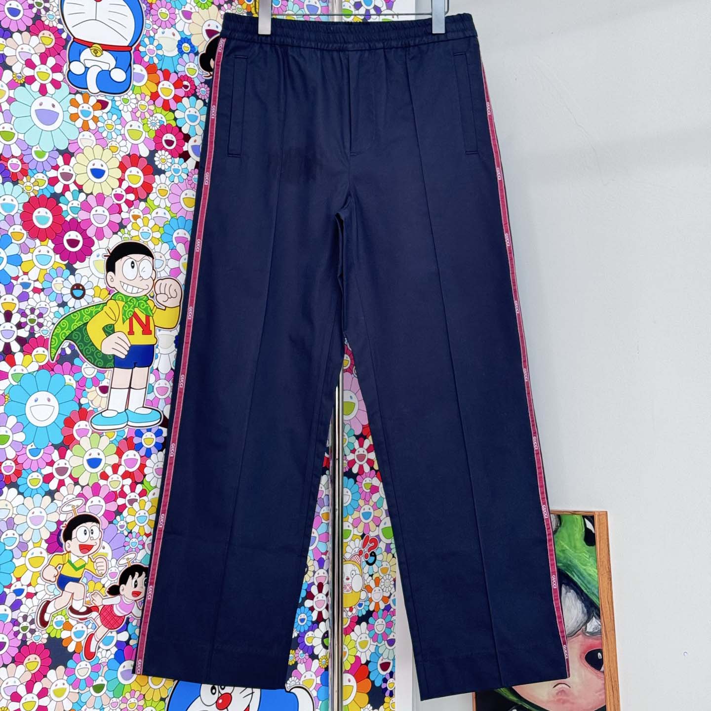 Gucci Selvedge Cotton Leisure Trousers - FashionPlug