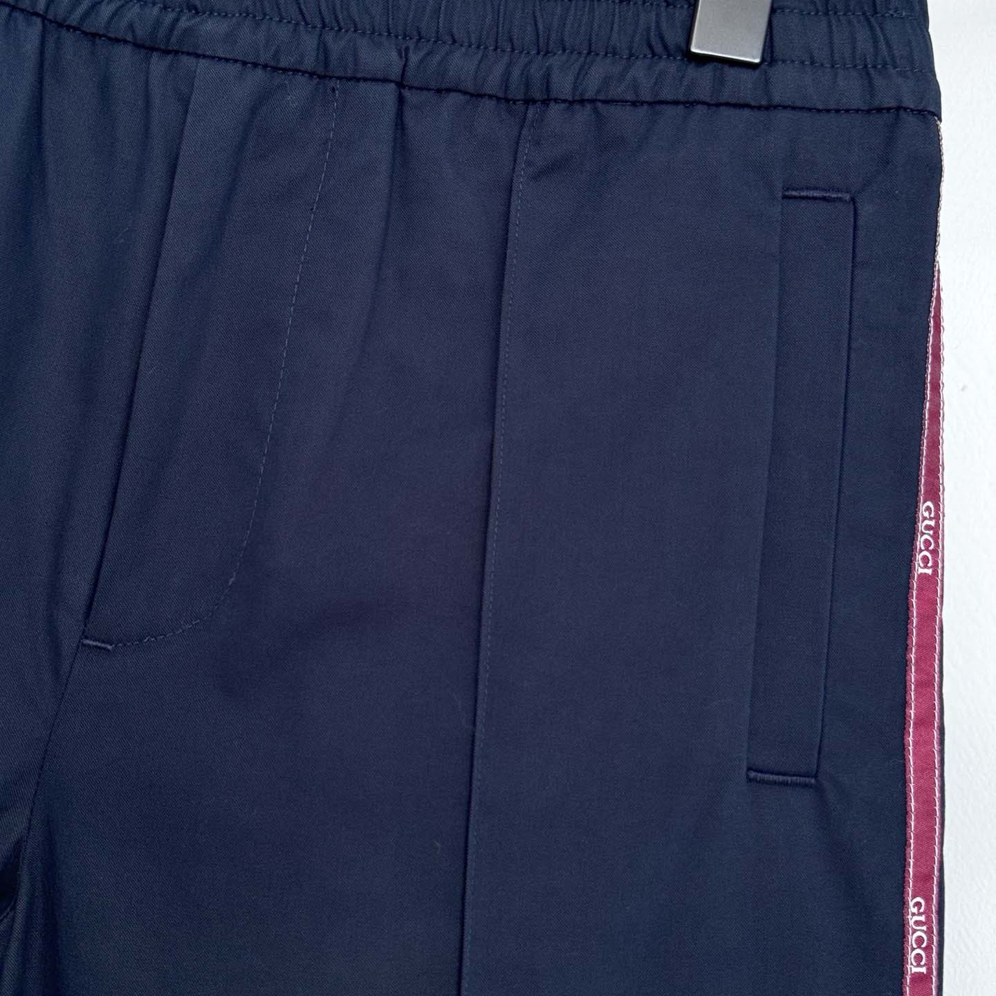 Gucci Selvedge Cotton Leisure Trousers - FashionPlug