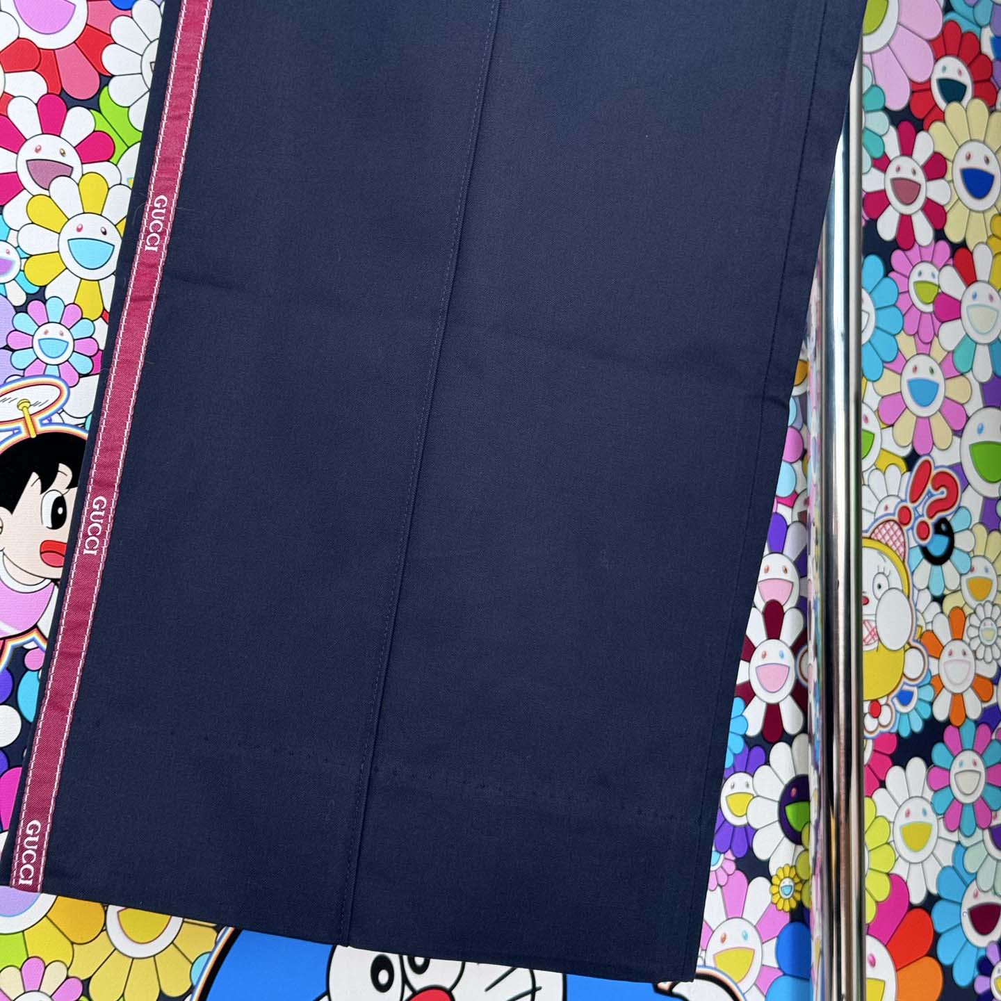 Gucci Selvedge Cotton Leisure Trousers - FashionPlug