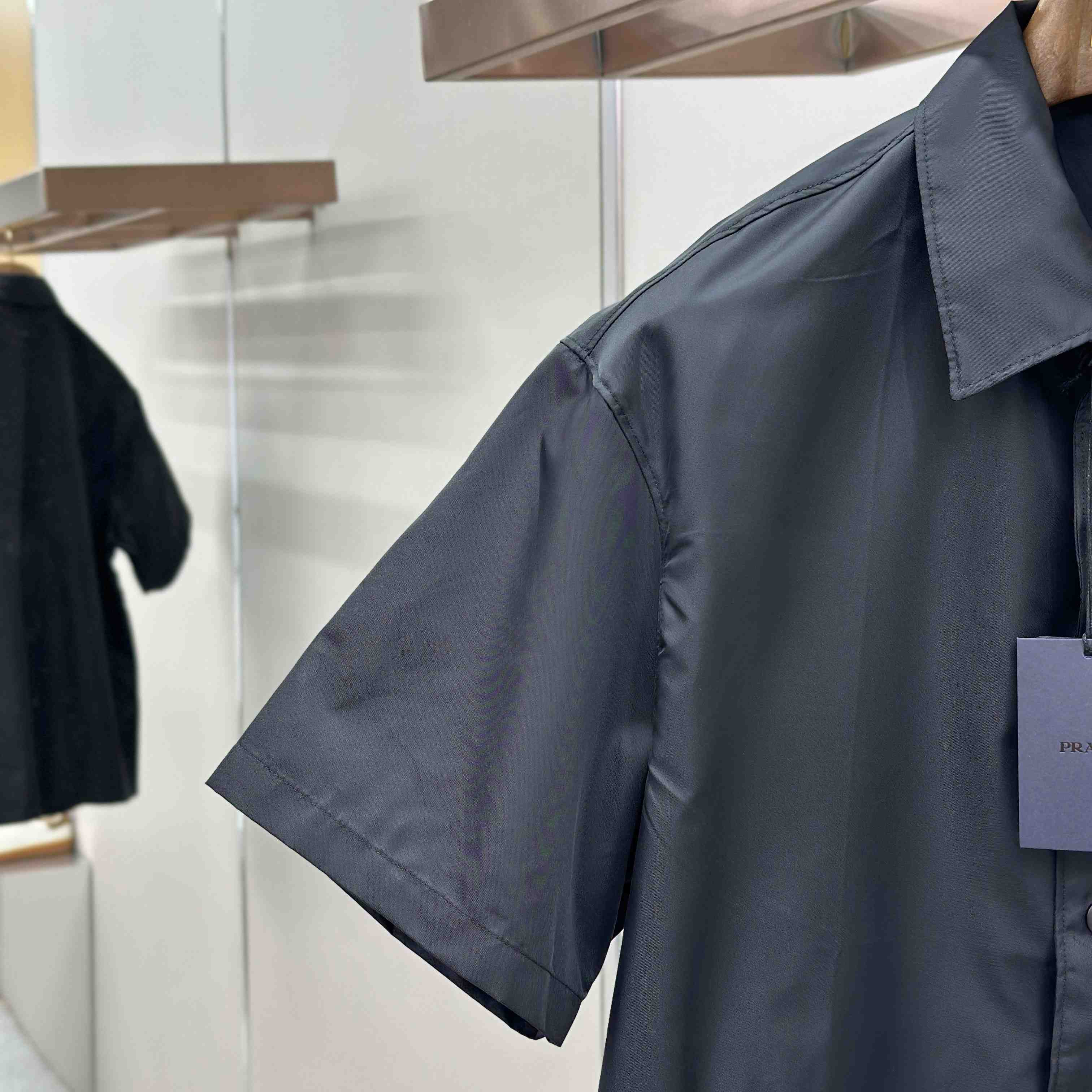 Prada Re-Nylon Short-Sleeved Shirt - FashionPlug