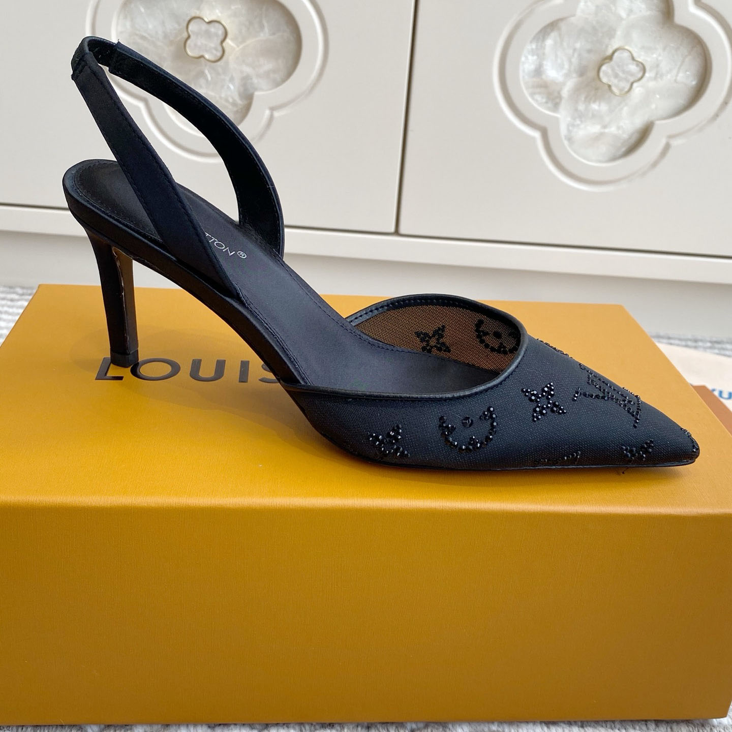 Louis Vuitton Gala Slingback Pump 1AJMZS - FashionPlug