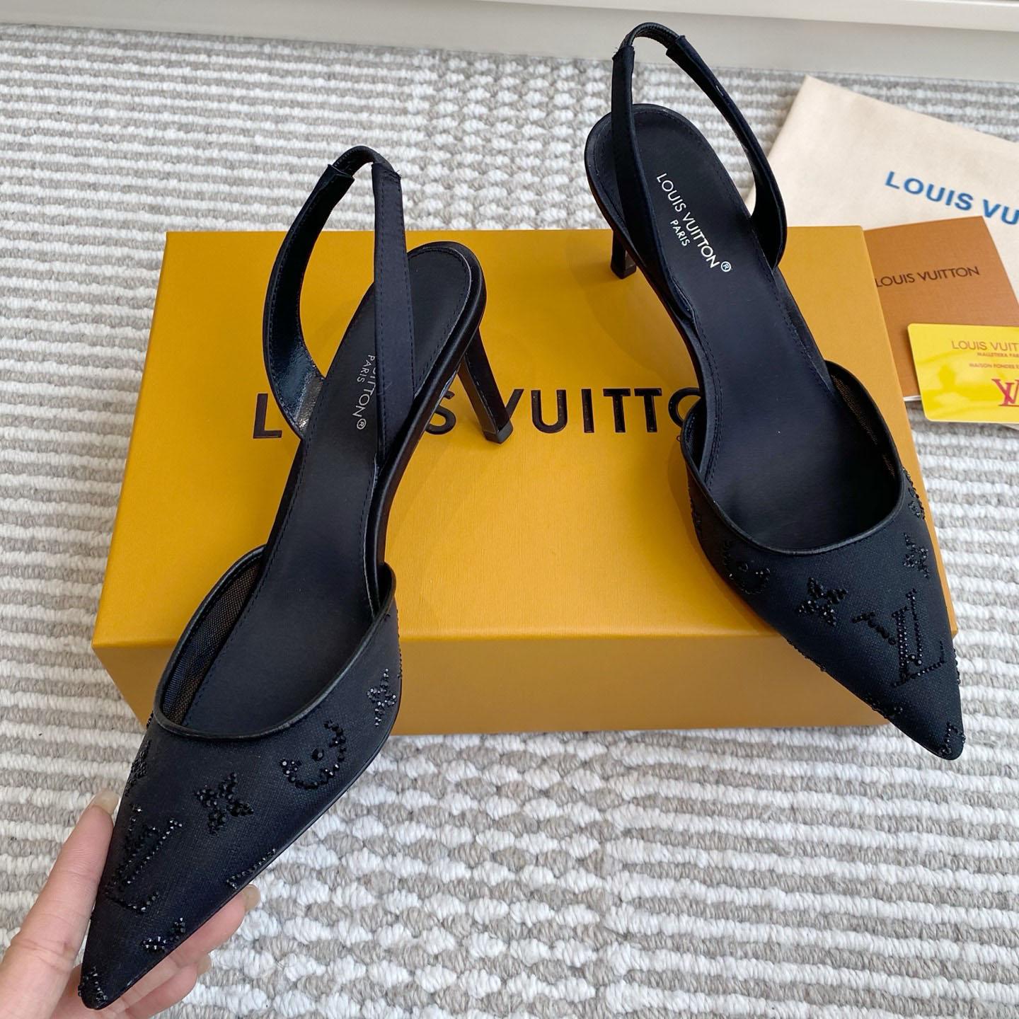 Louis Vuitton Gala Slingback Pump 1AJMZS - FashionPlug