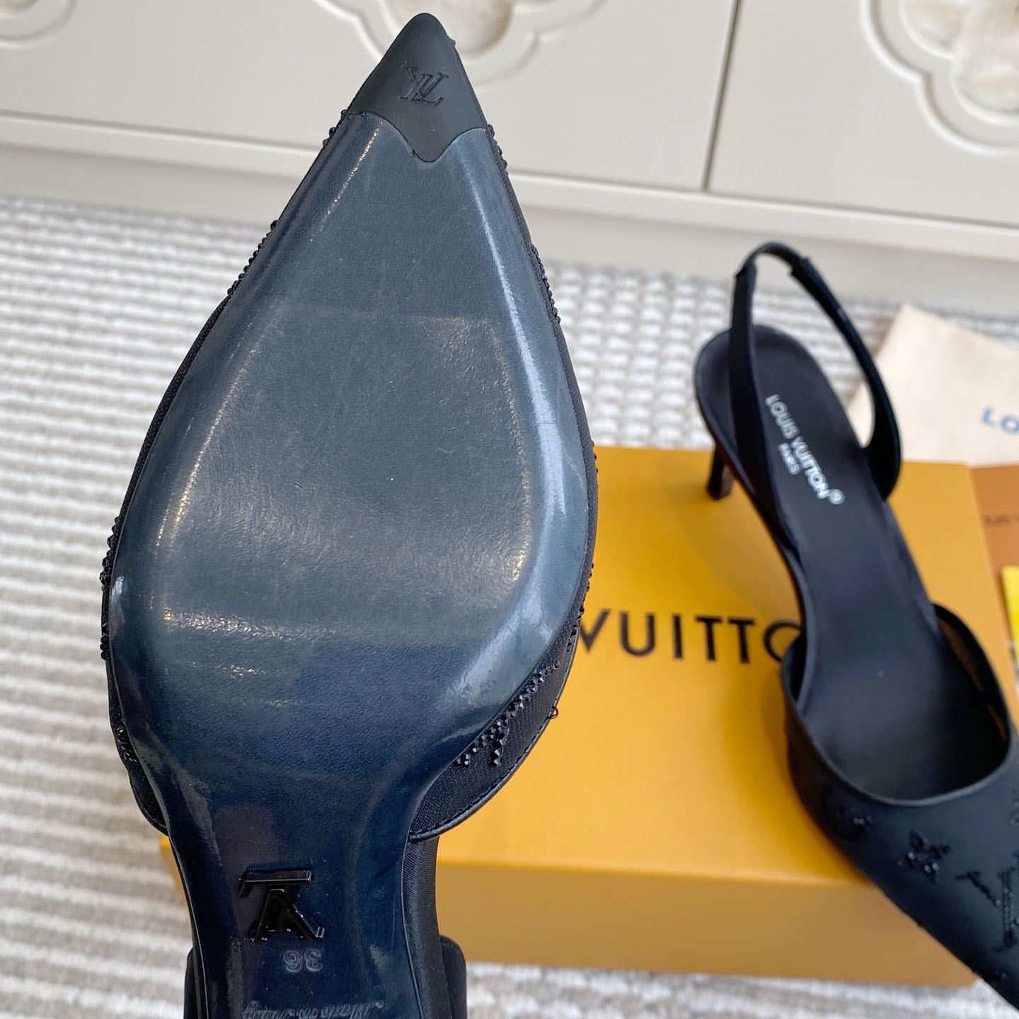 Louis Vuitton Gala Slingback Pump 1AJMZS - FashionPlug