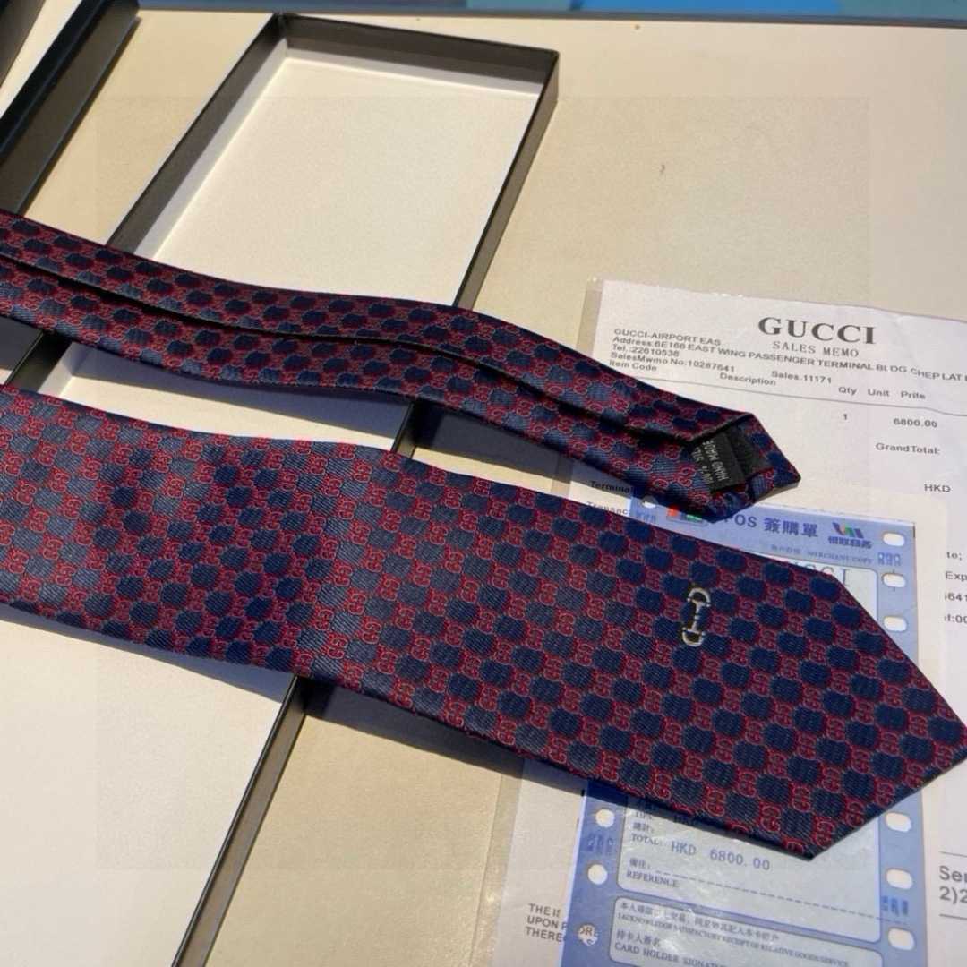 Gucci GG Silk Jacquard Tie - FashionPlug