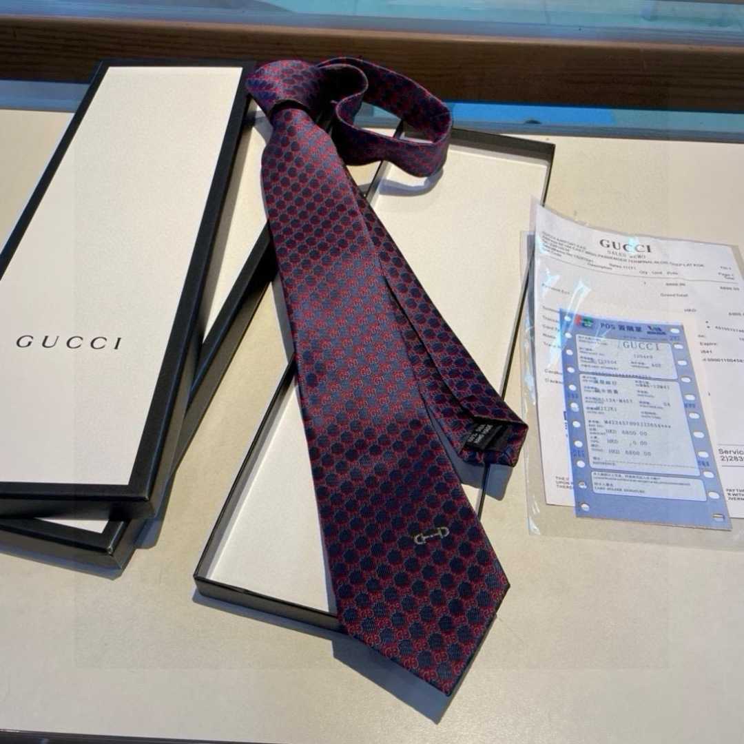 Gucci GG Silk Jacquard Tie - FashionPlug