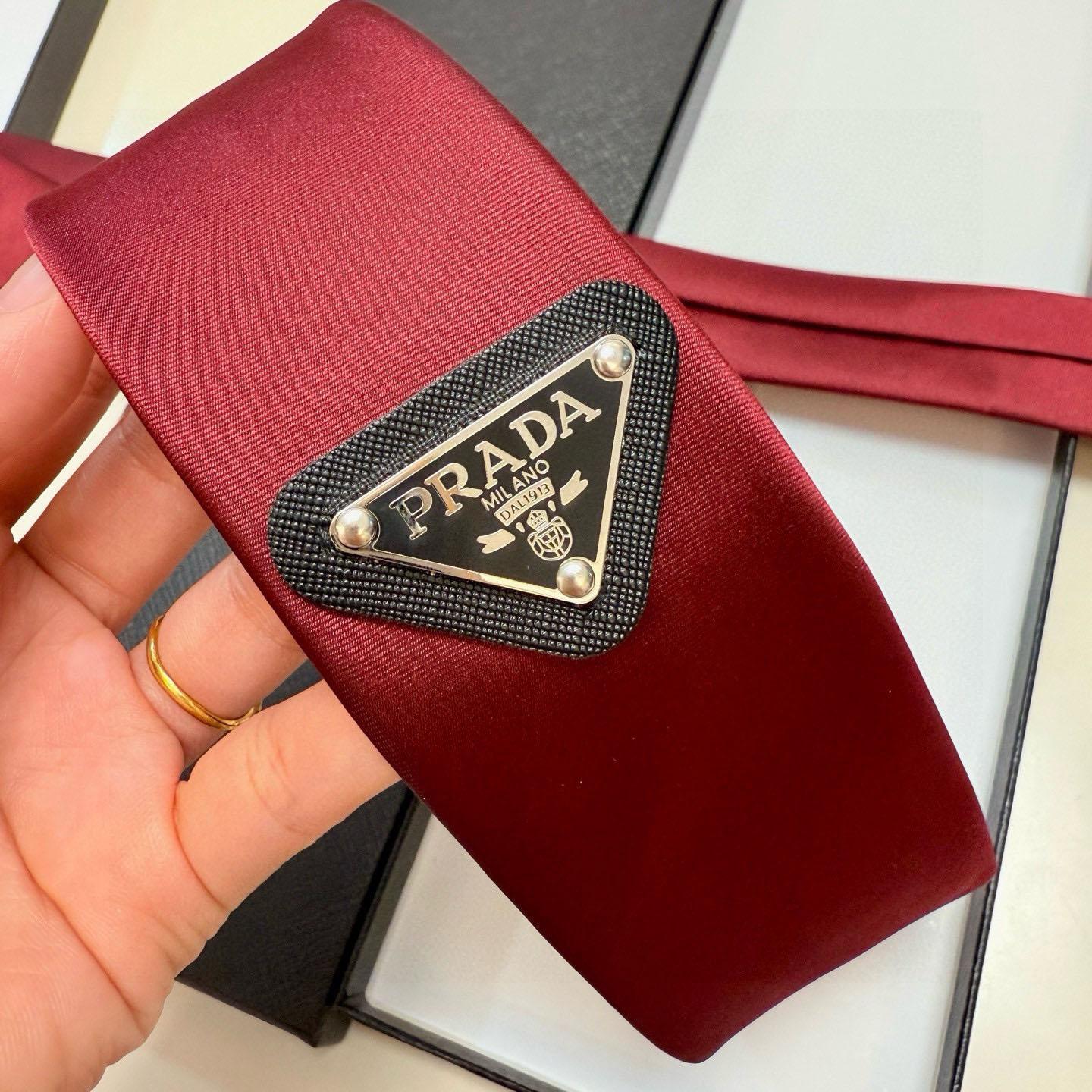 Prada Prada Logo Tie - FashionPlug