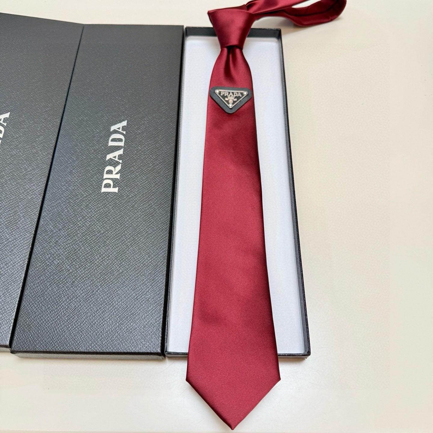 Prada Prada Logo Tie - FashionPlug