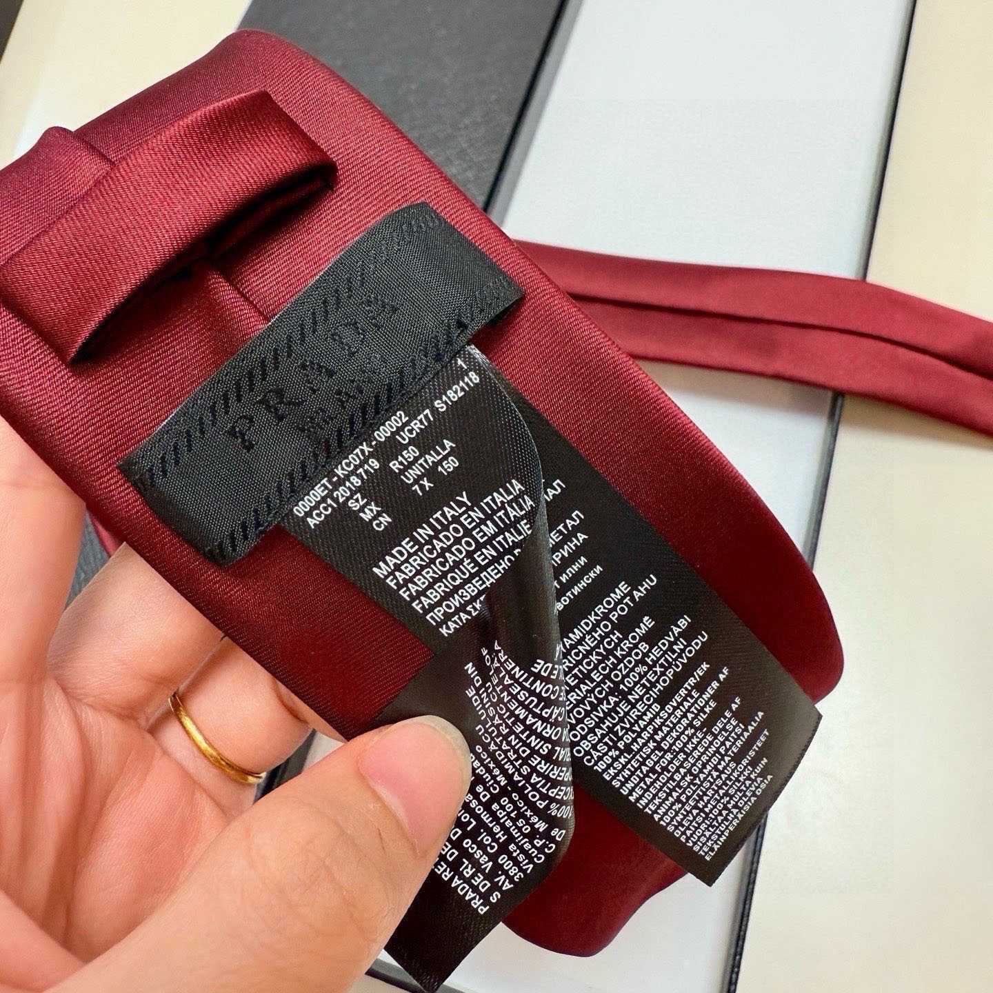 Prada Prada Logo Tie - FashionPlug