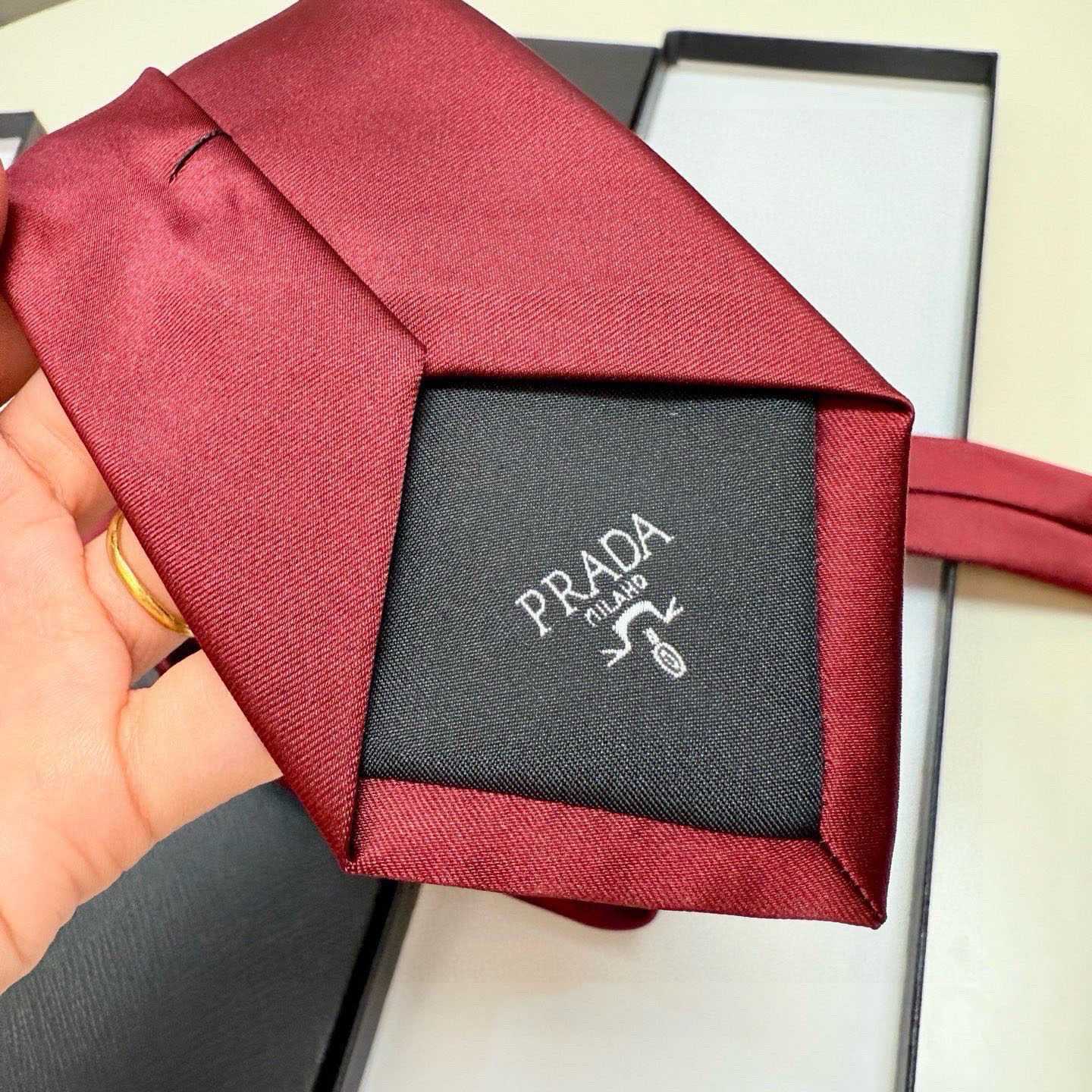 Prada Prada Logo Tie - FashionPlug