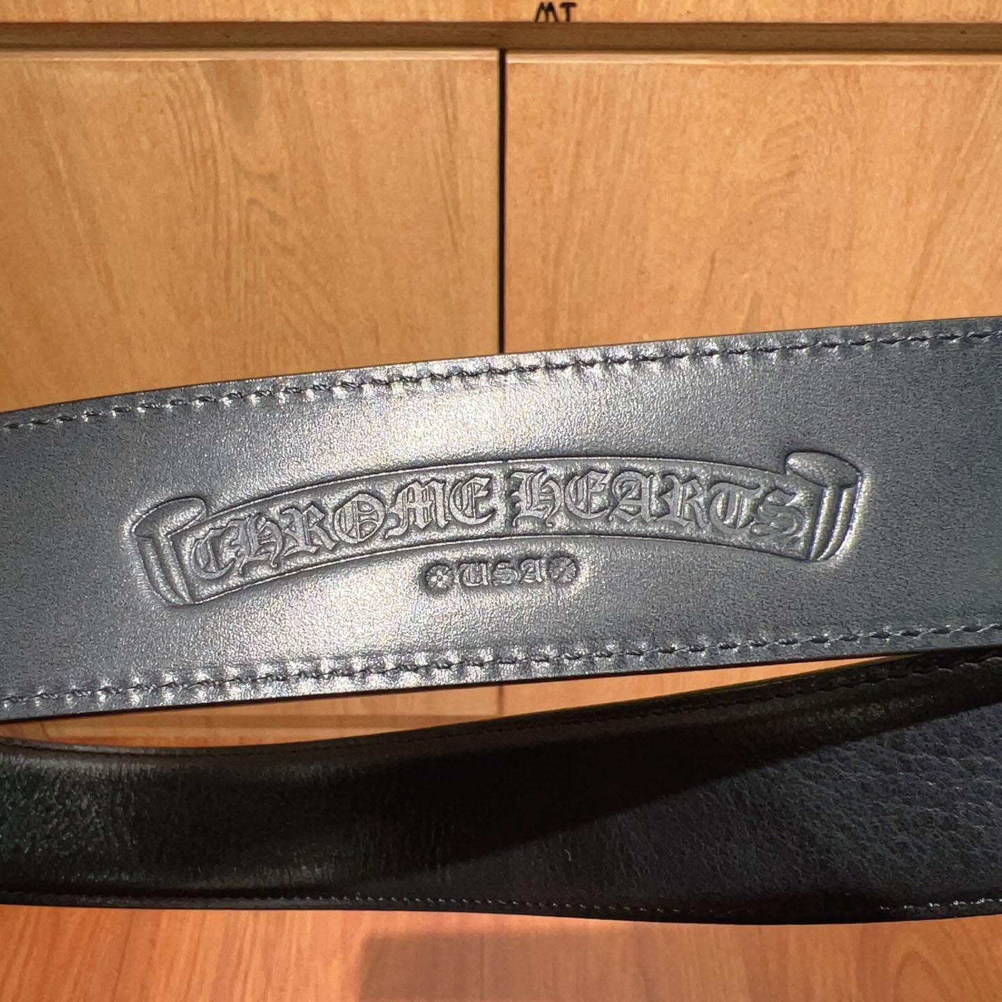 Chrome Hearts Leather Belt   - FashionPlug