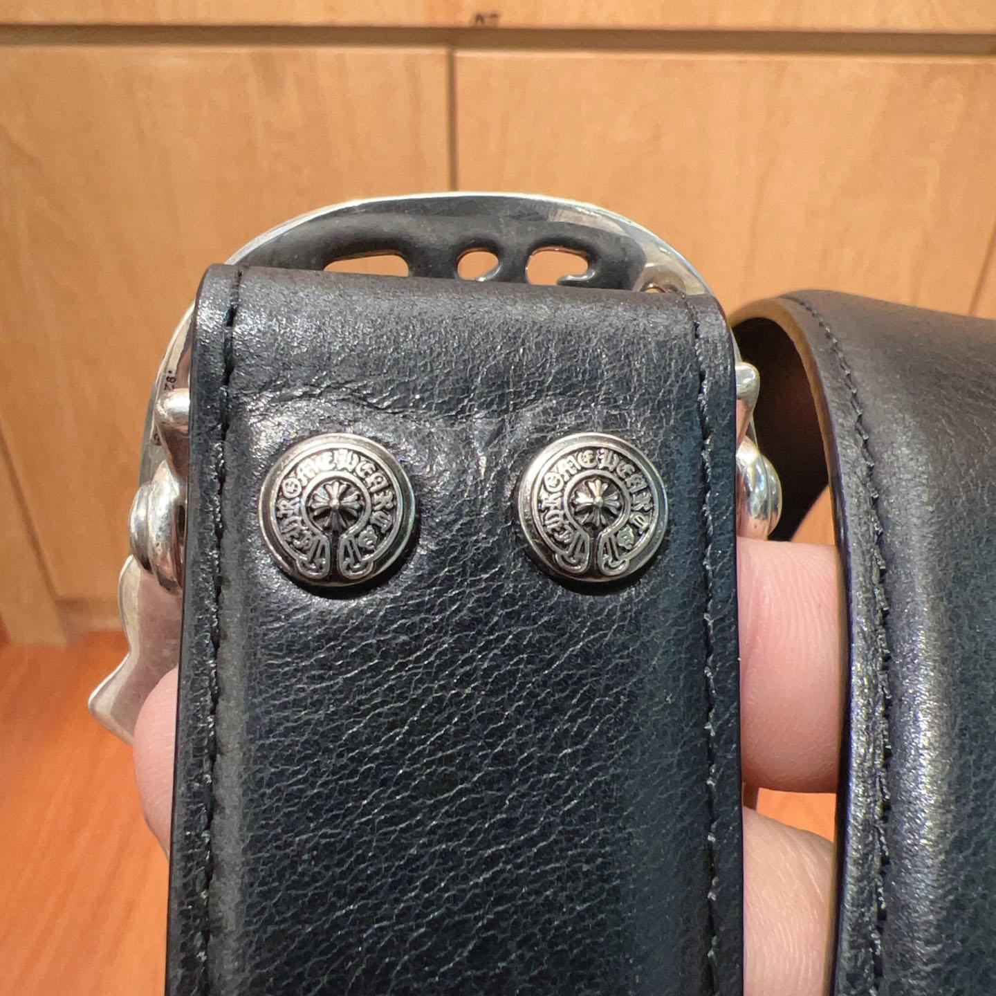 Chrome Hearts Leather Belt   - FashionPlug