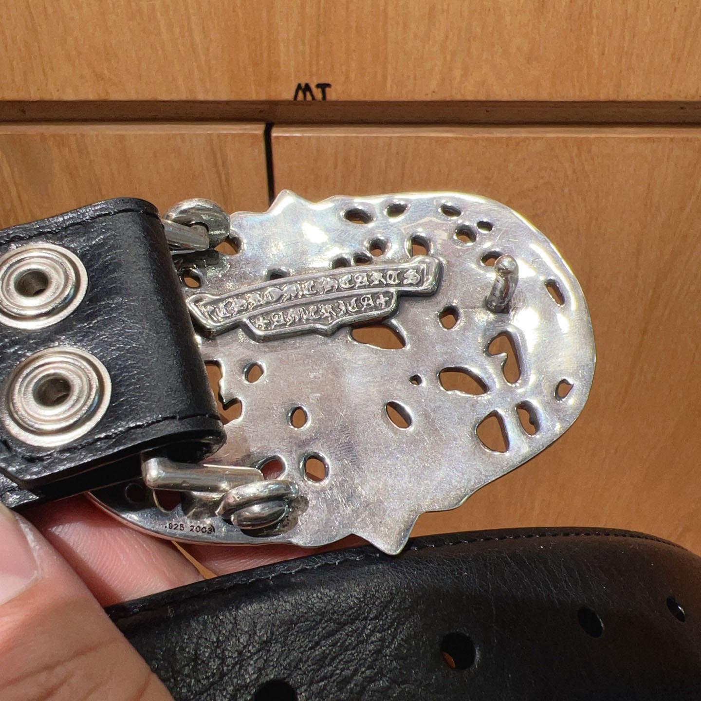 Chrome Hearts Leather Belt   - FashionPlug