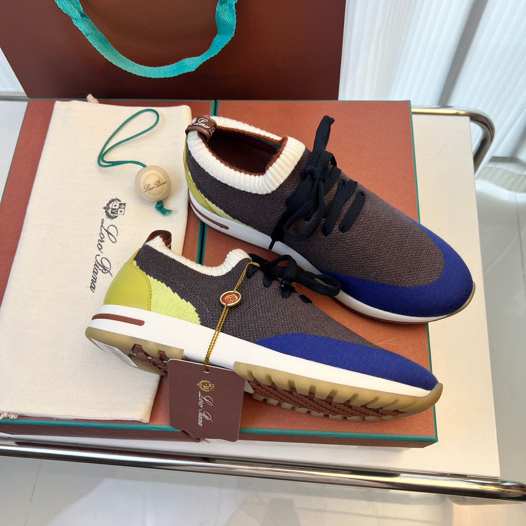 Loro Piana 360 Flexy Walk Colorama Wish Silk Sneakers - FashionPlug