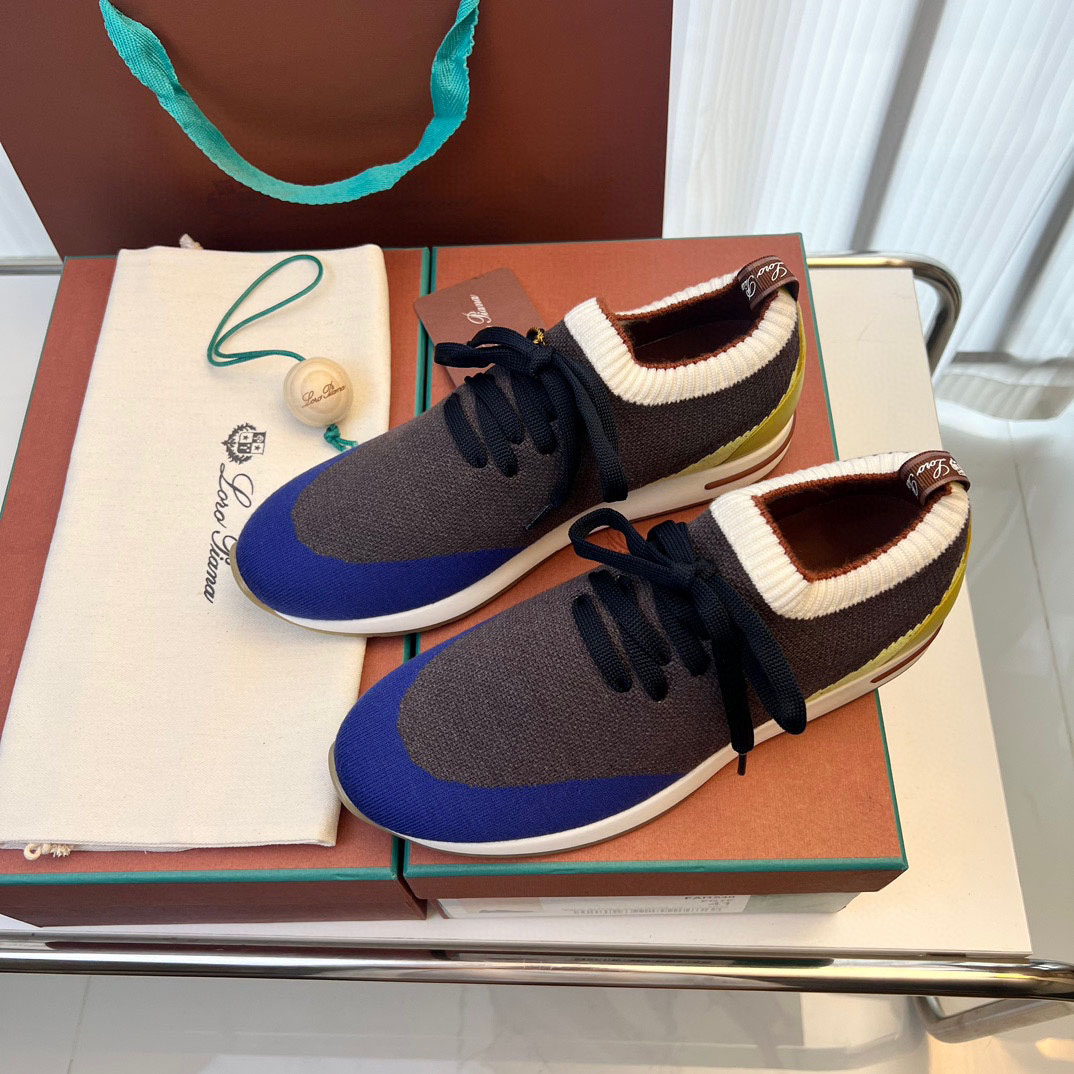 Loro Piana 360 Flexy Walk Colorama Wish Silk Sneakers - FashionPlug