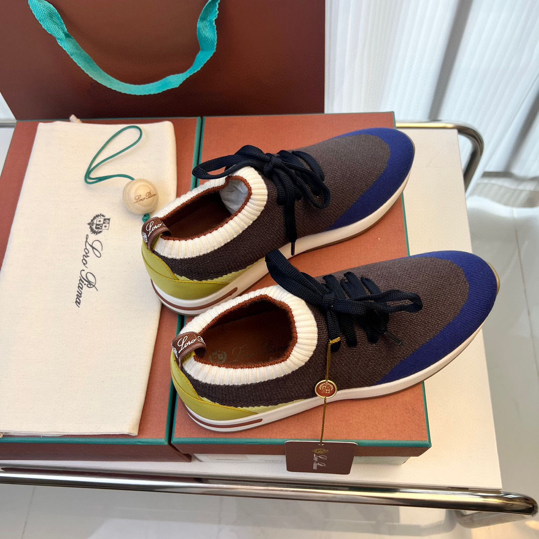 Loro Piana 360 Flexy Walk Colorama Wish Silk Sneakers - FashionPlug