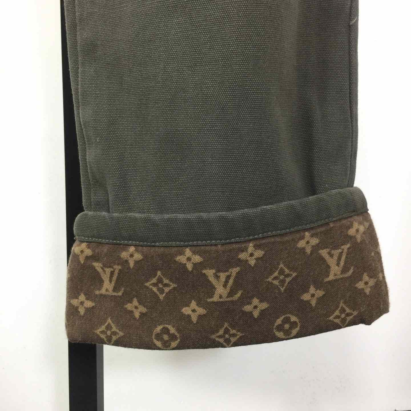 Louis Vuitton Waxed Denim Pants With Signature Turn-Ups   1AJCU6 - FashionPlug