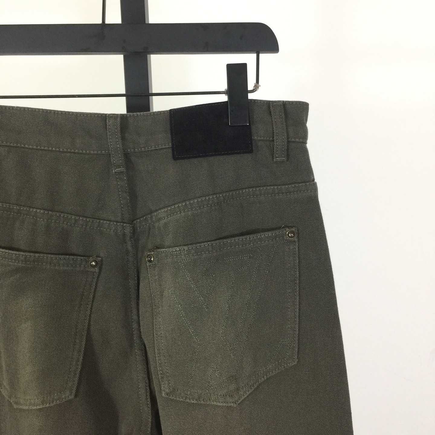 Louis Vuitton Waxed Denim Pants With Signature Turn-Ups   1AJCU6 - FashionPlug