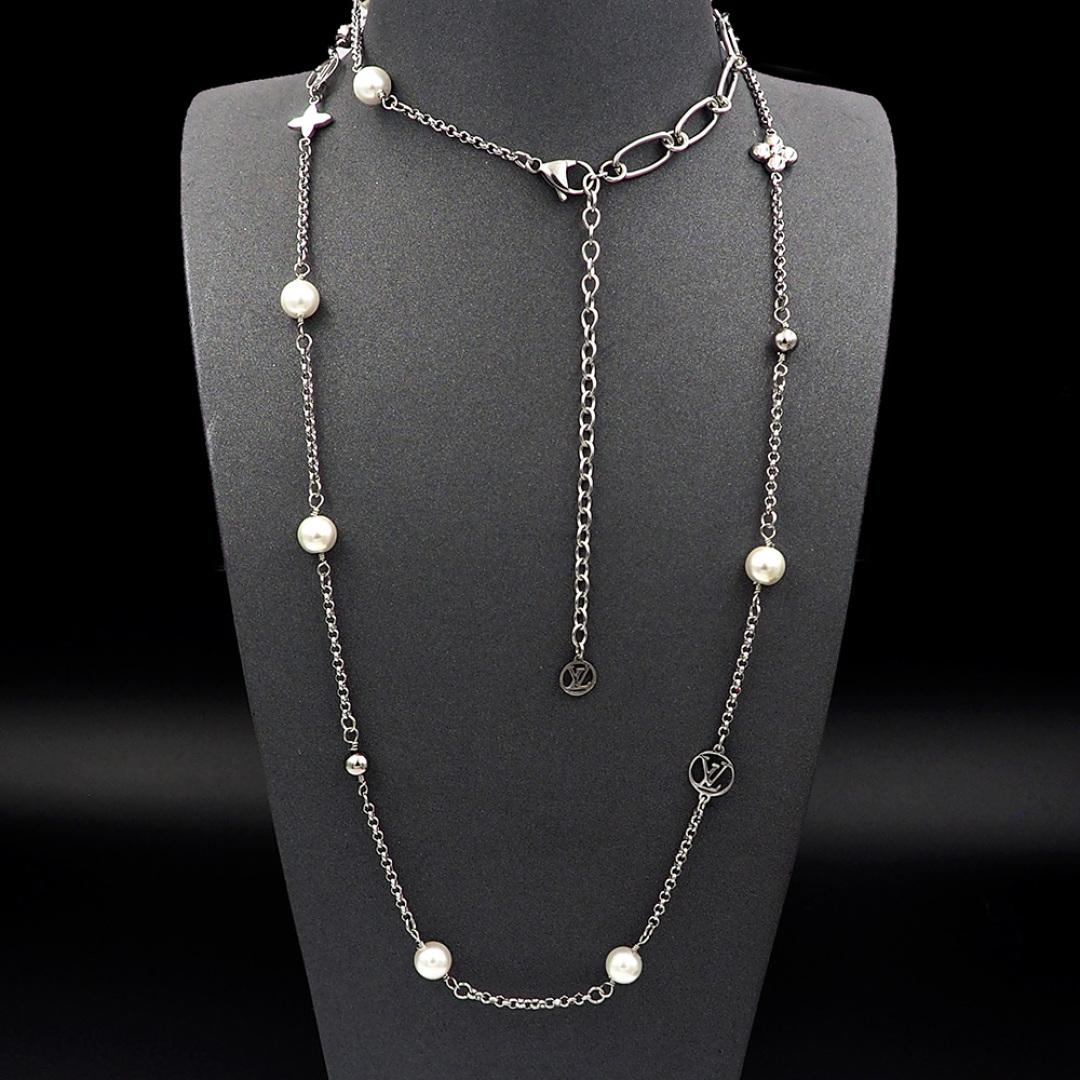 Louis Vuitton LV Mix Chains Necklace   M02516 - FashionPlug