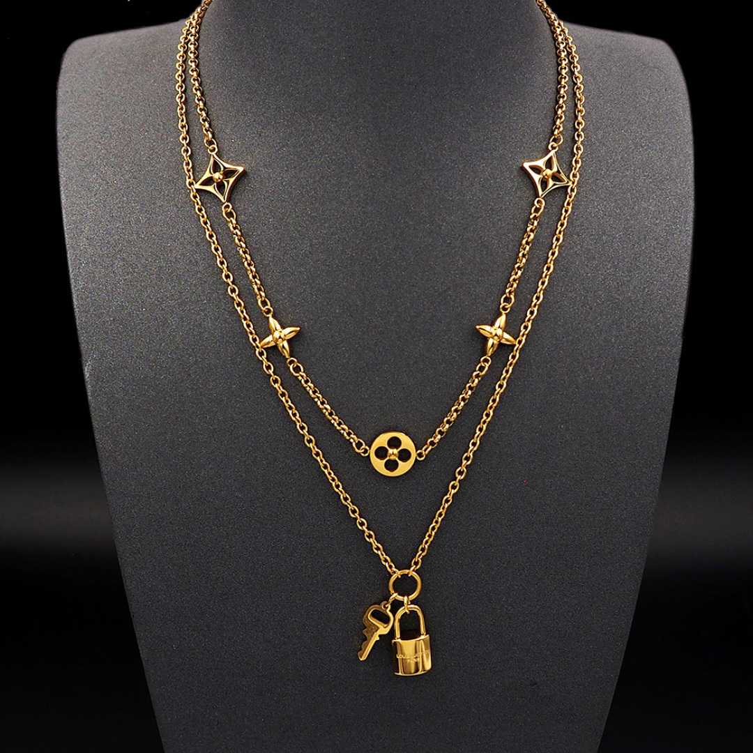 Louis Vuitton LV Iconic Charms Necklace  M02494 - FashionPlug