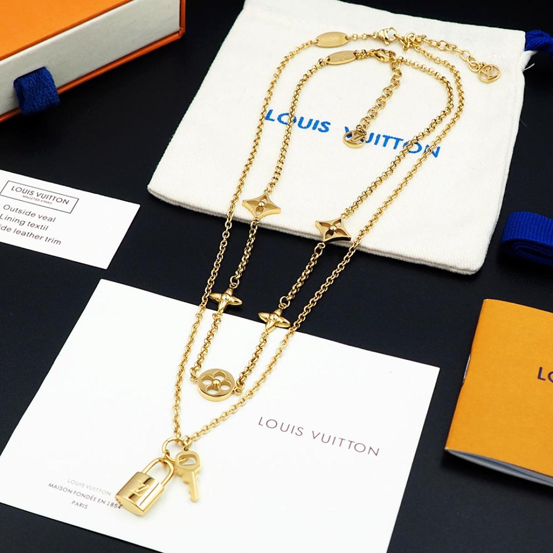 Louis Vuitton LV Iconic Charms Necklace  M02494 - FashionPlug
